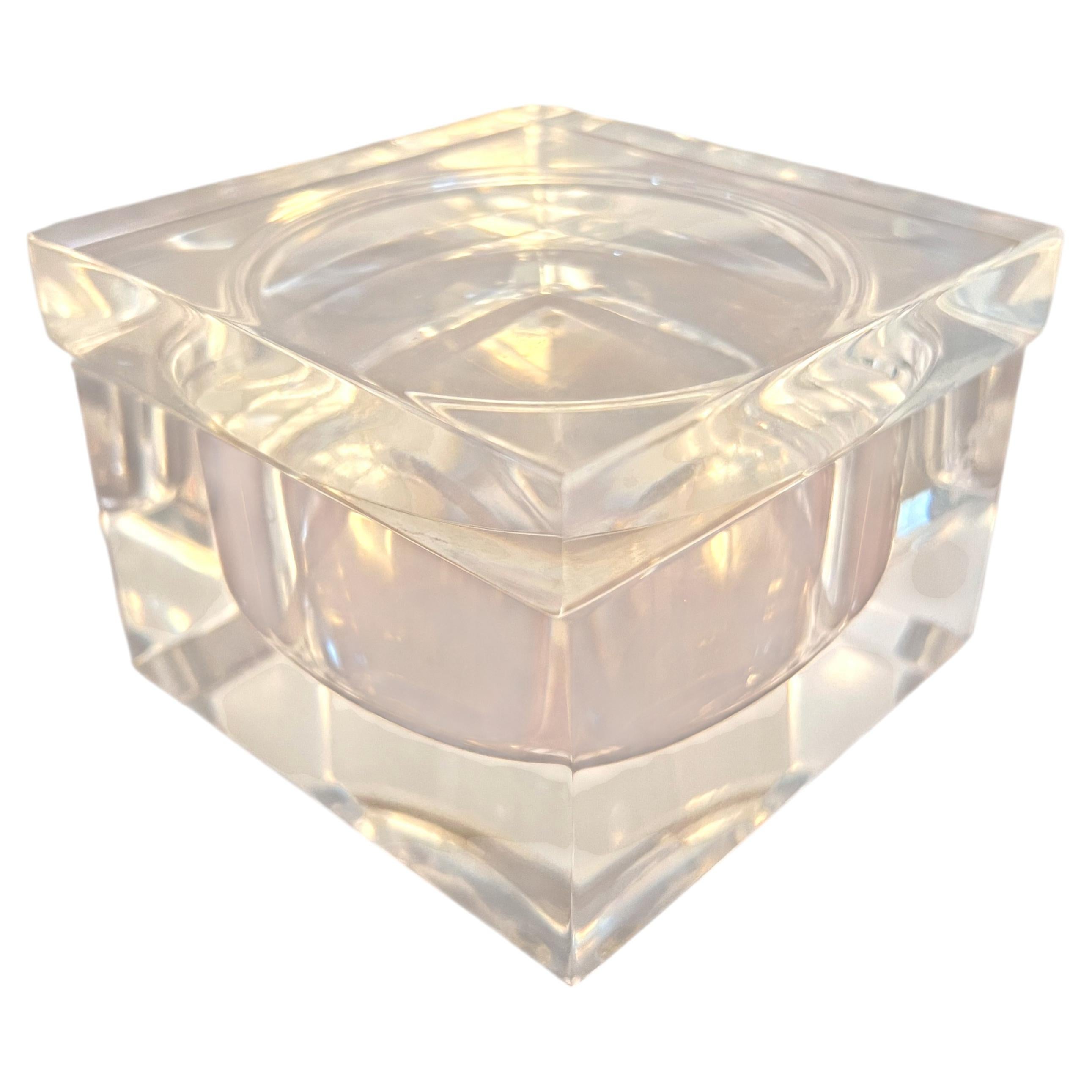 Acrylic Lidded Box For Sale