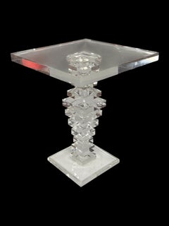 Tavolino quadrato in acrilico / Lucite / plexiglass
