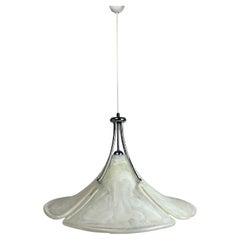 Acrylic Murano style clover pendant hanging lamp, 1970s