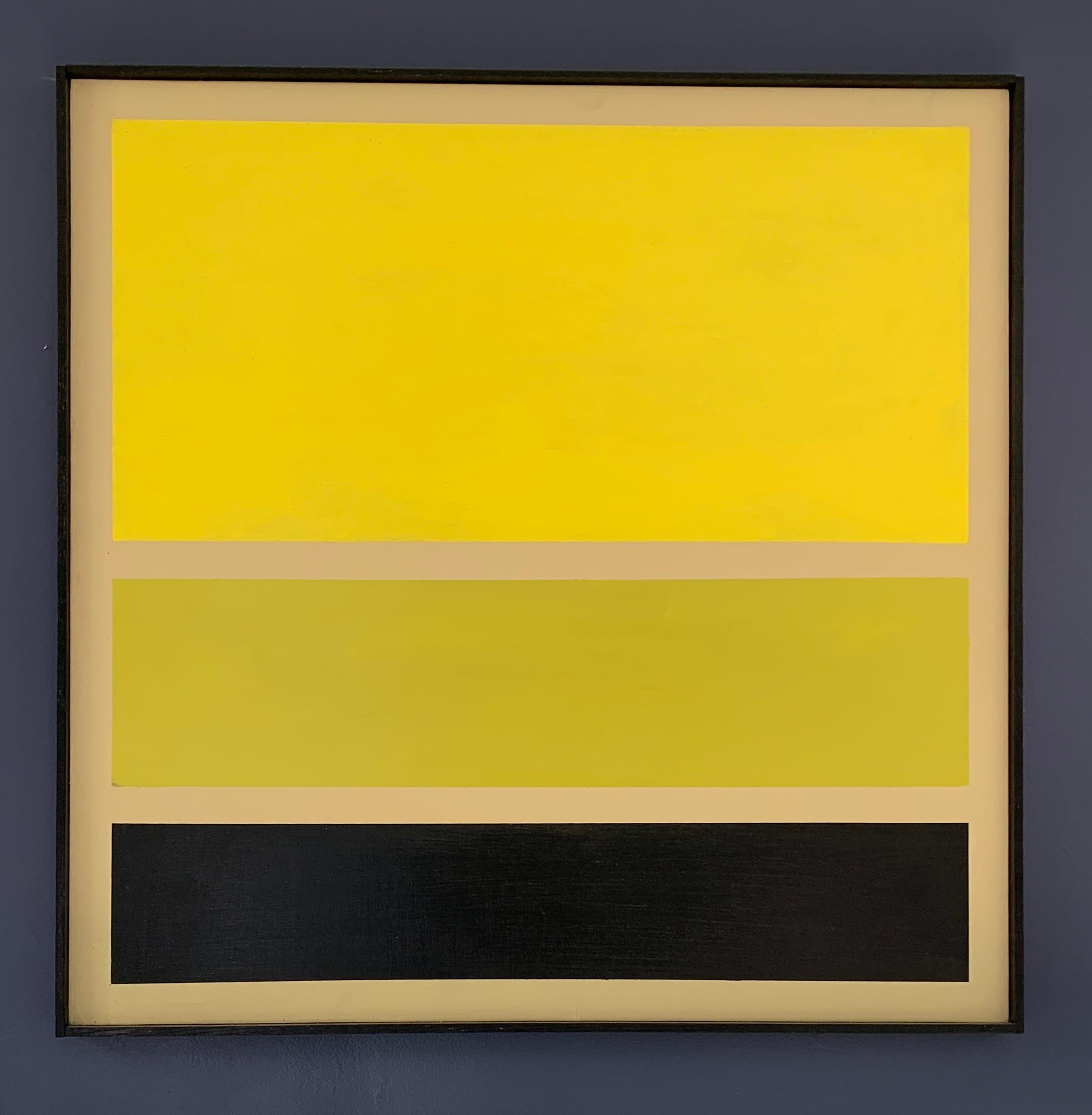 Acrylic on Board Trio of Yellow by Darren Ransdell Design In Good Condition In Los Angeles, CA