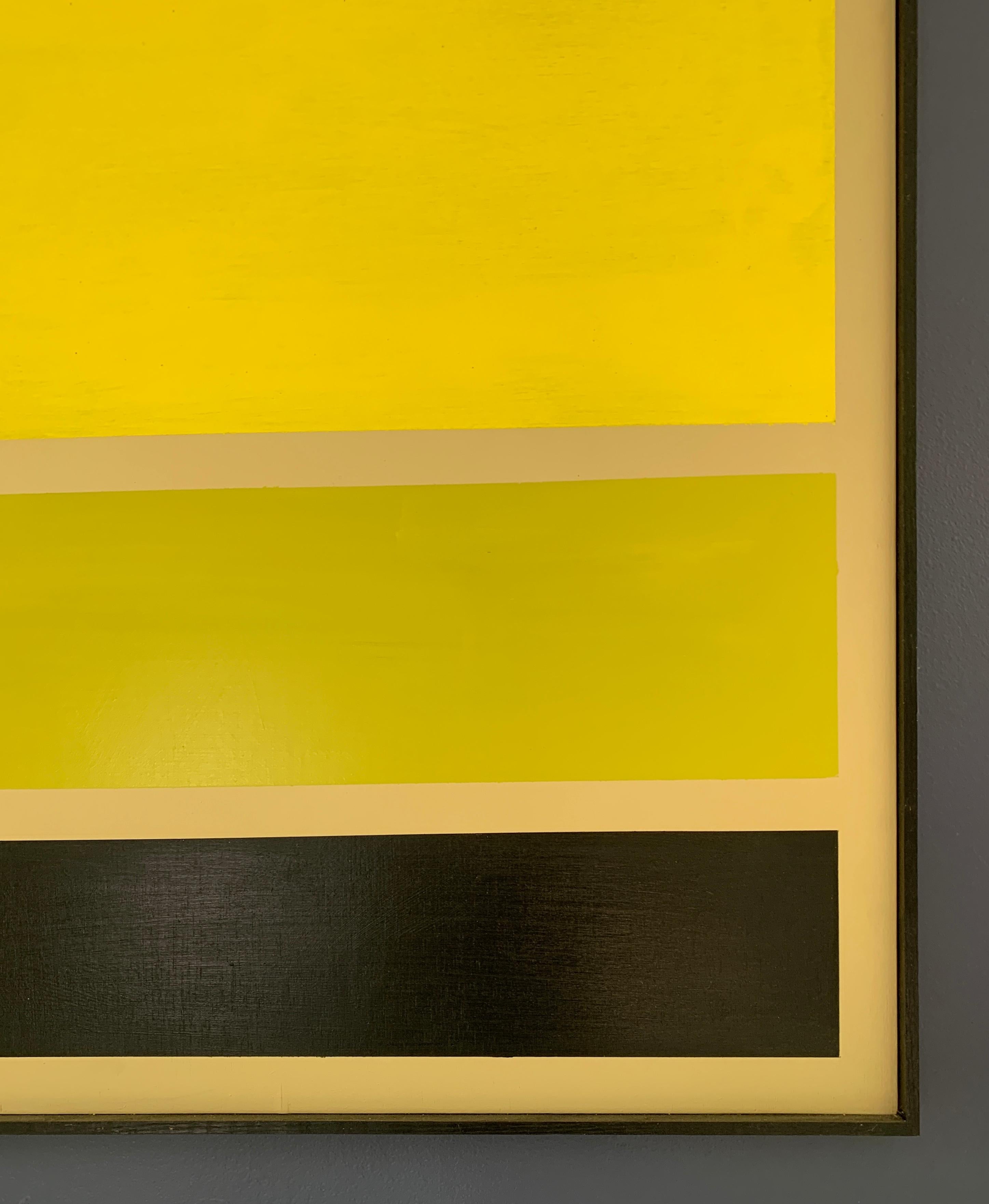 Contemporary Acrylic on Board Trio of Yellow by Darren Ransdell Design