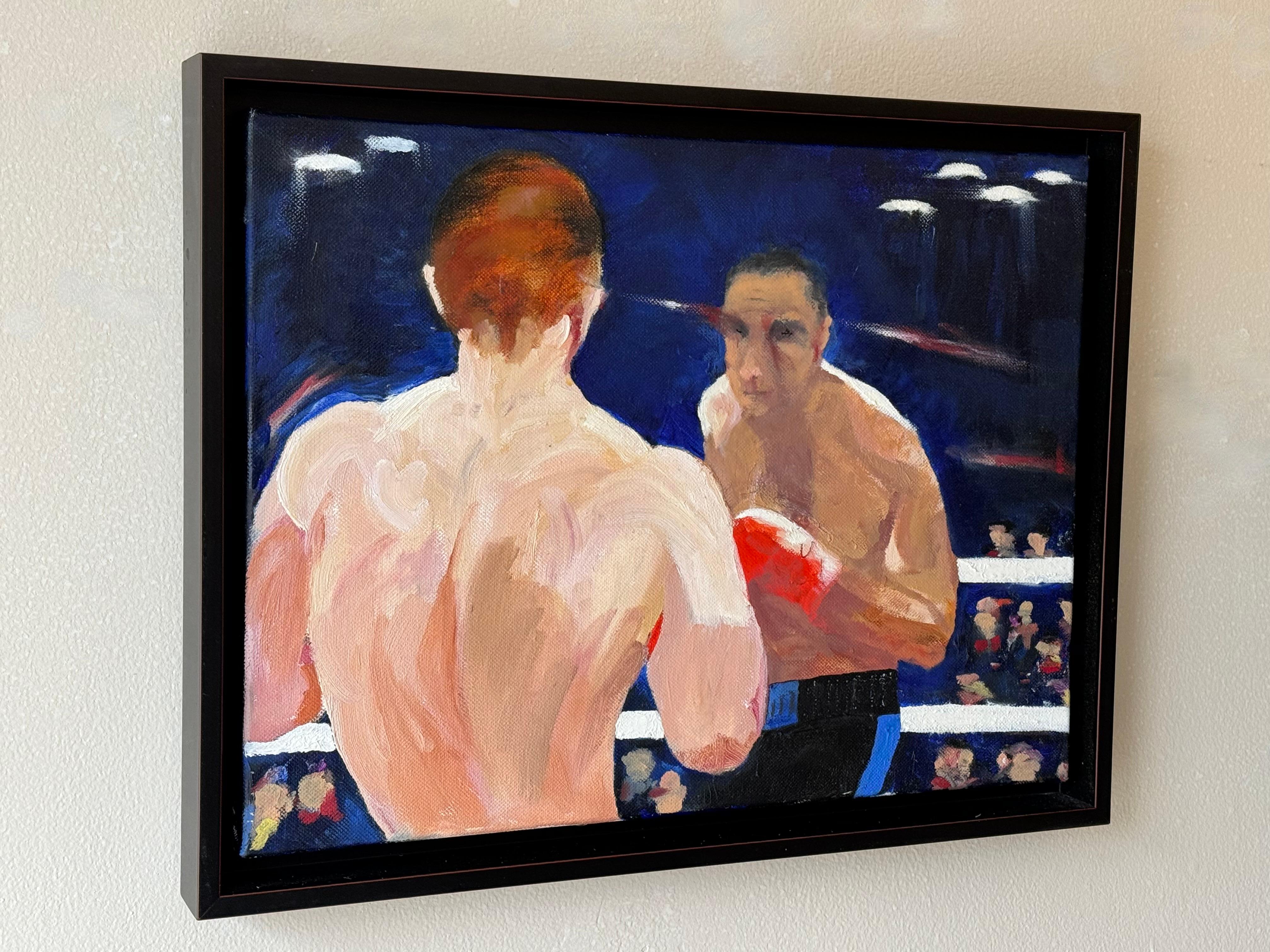 Boxer-Gemälde in Acryl auf Leinwand  (amerikanisch) im Angebot