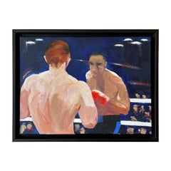 Pittura acrilica su tela Boxer