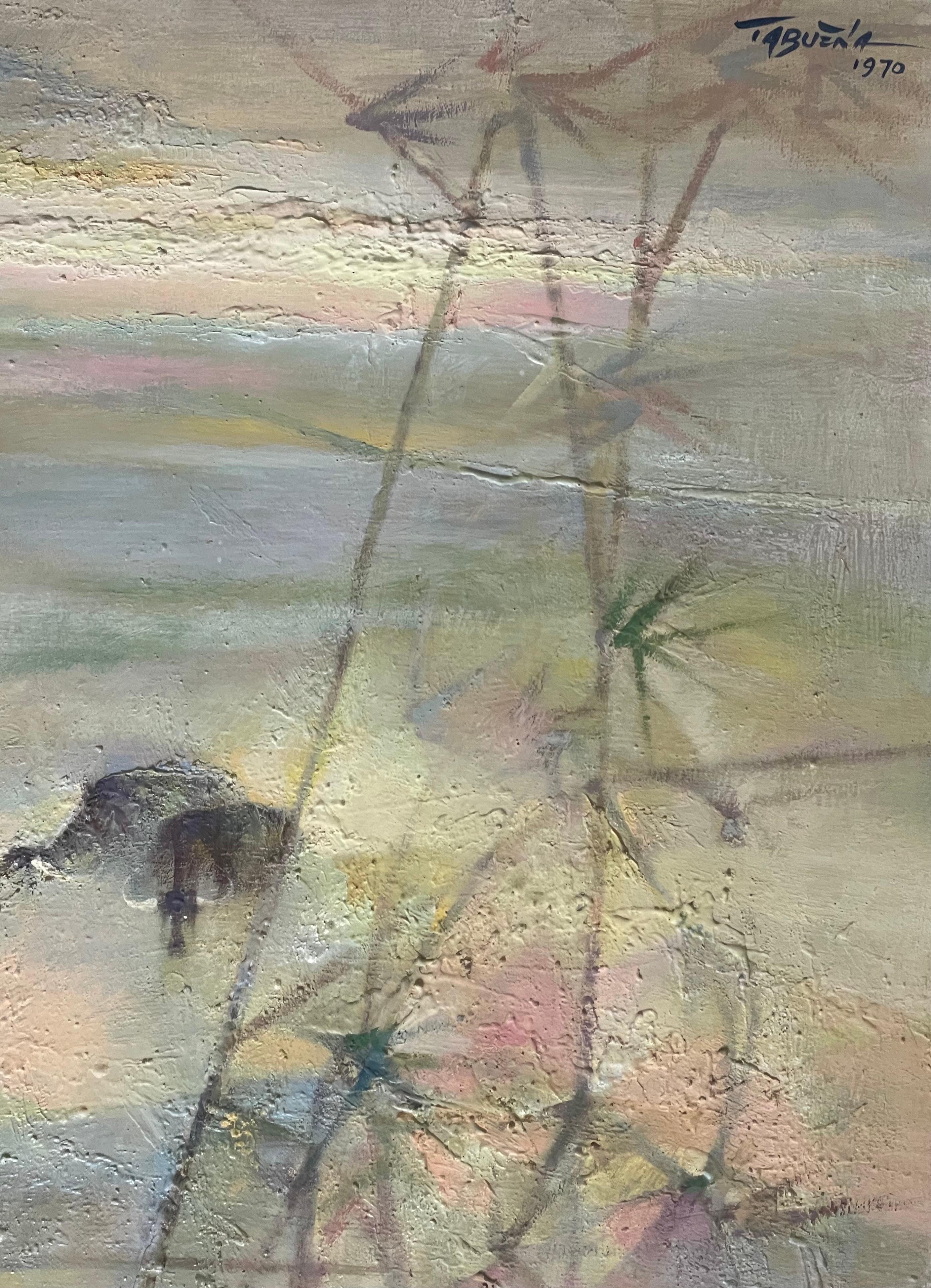 Acryl auf Leinwand Originalgemälde „Gebäudebrücke“ von Romeo Villalva Tabuena im Angebot 6