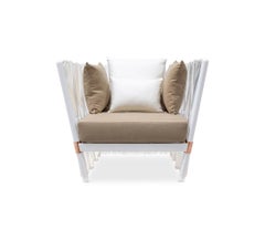 Fauteuil d'extérieur Myface EAU Houdini – Acier inoxydable plaqué or