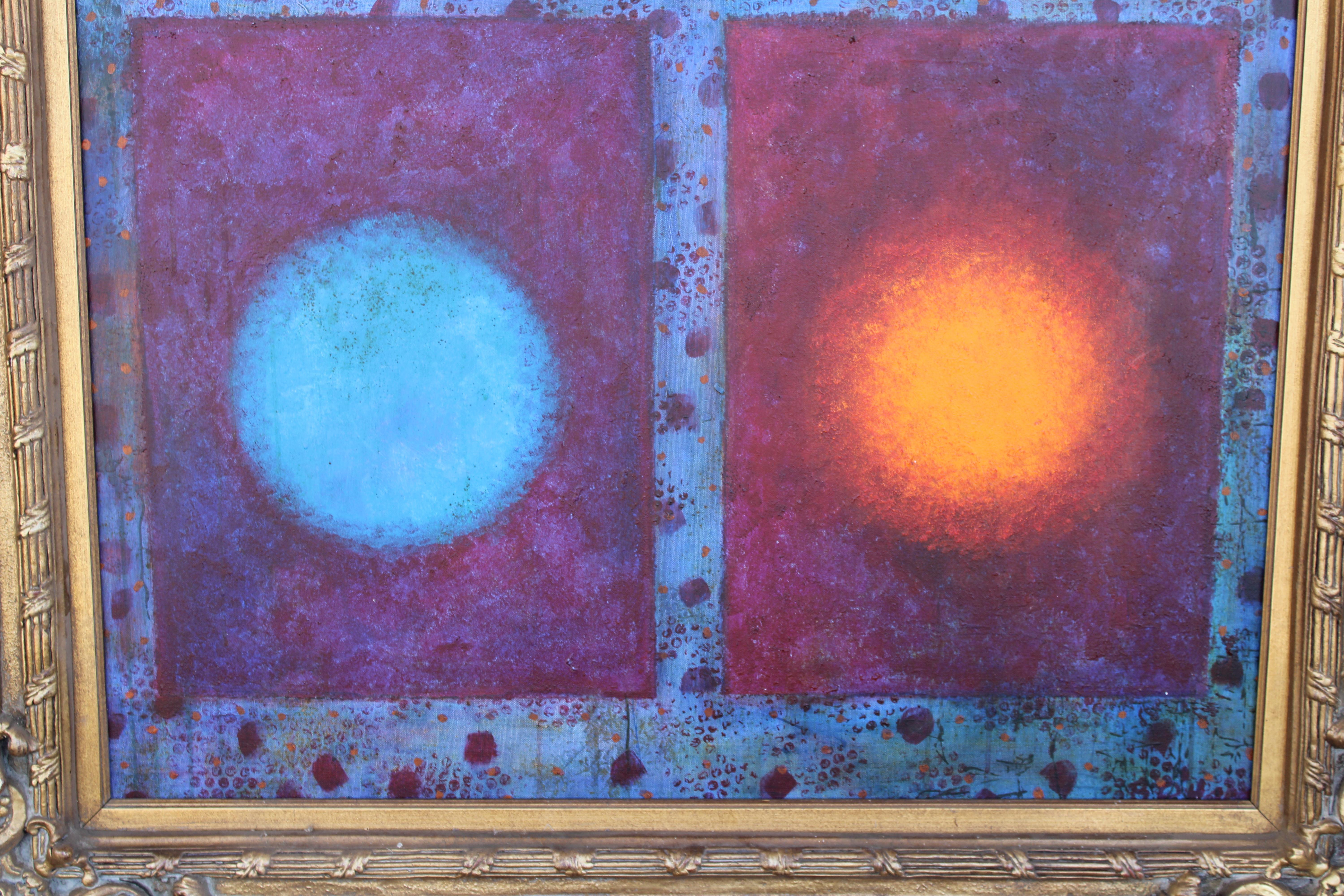 Pintura acrílica de Betty O'Hare, Meditación Estadounidense en venta