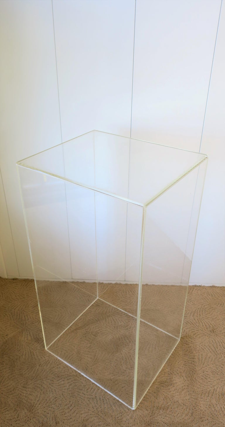 Acrylic Pedestal Stand For Sale at 1stdibs