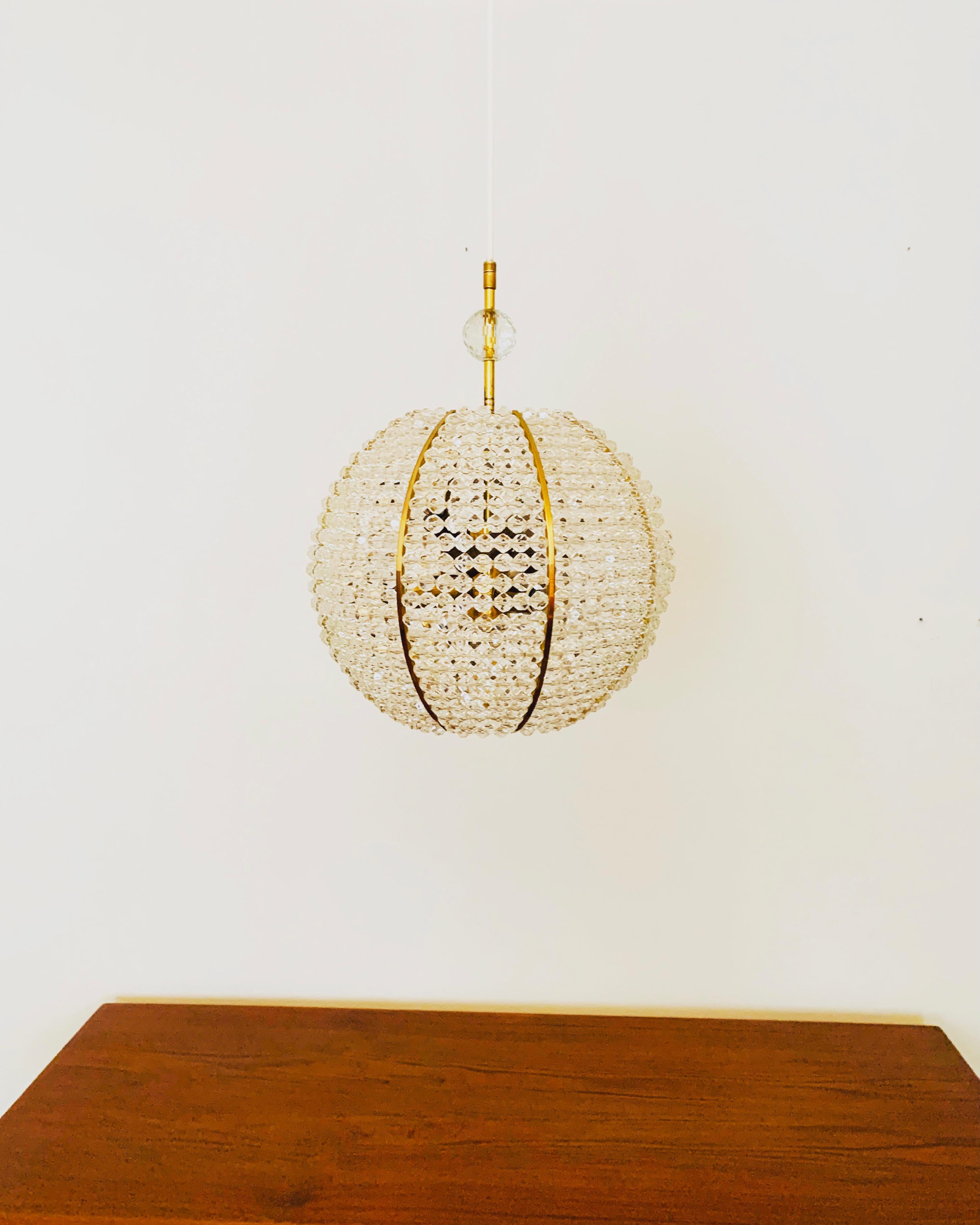 Mid-Century Modern Acrylic Pendant Lamp For Sale