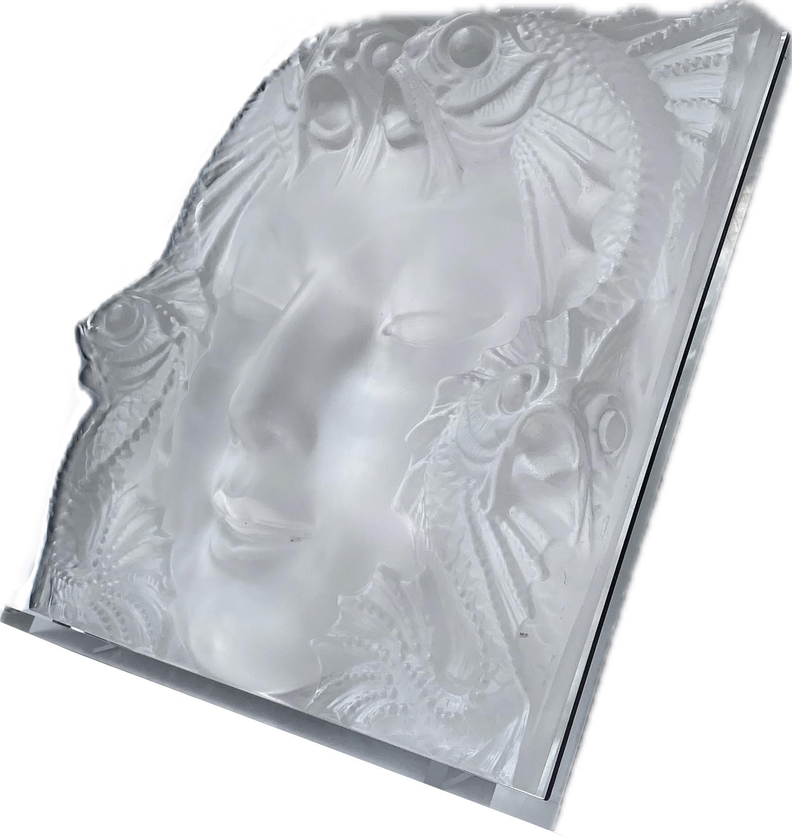 American Acrylic Plaque on Stand After Lalique's 