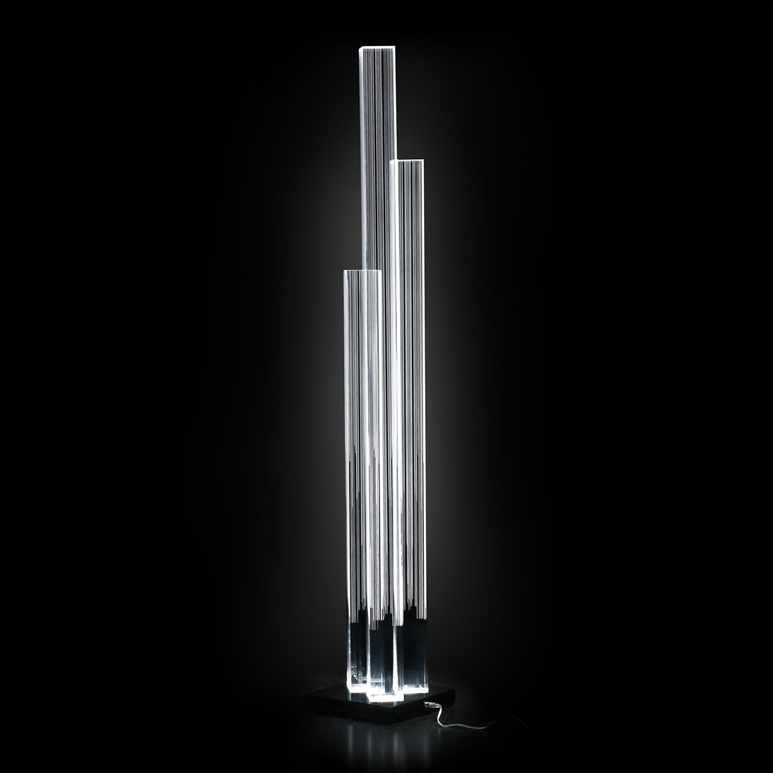 Cast Acrylic Rods Floor Lamp For Sale