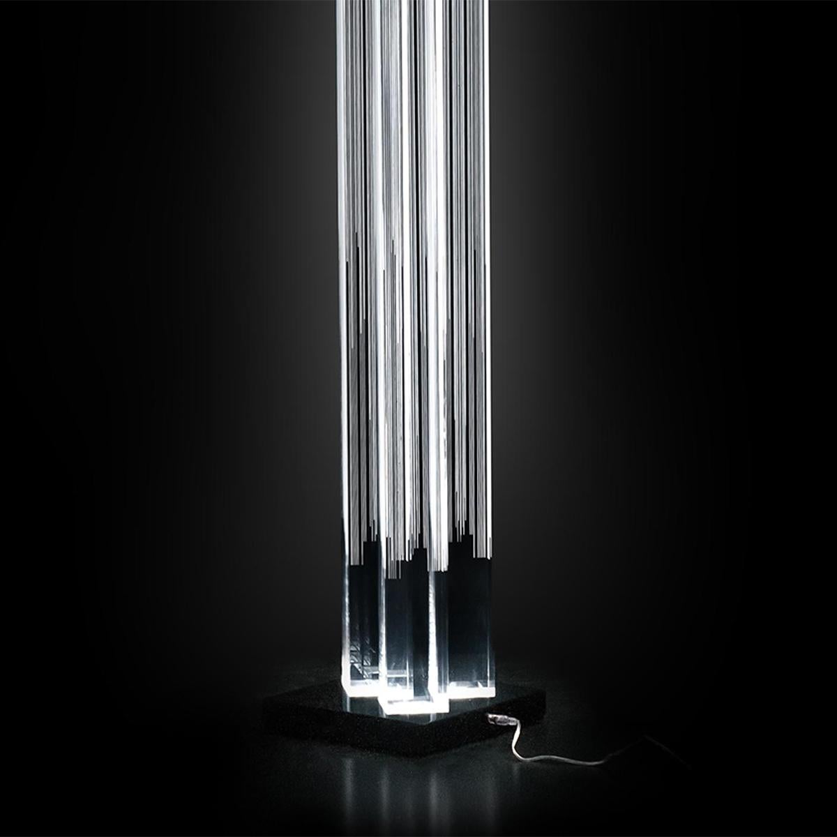 Acrylic Rods Floor Lamp For Sale 1