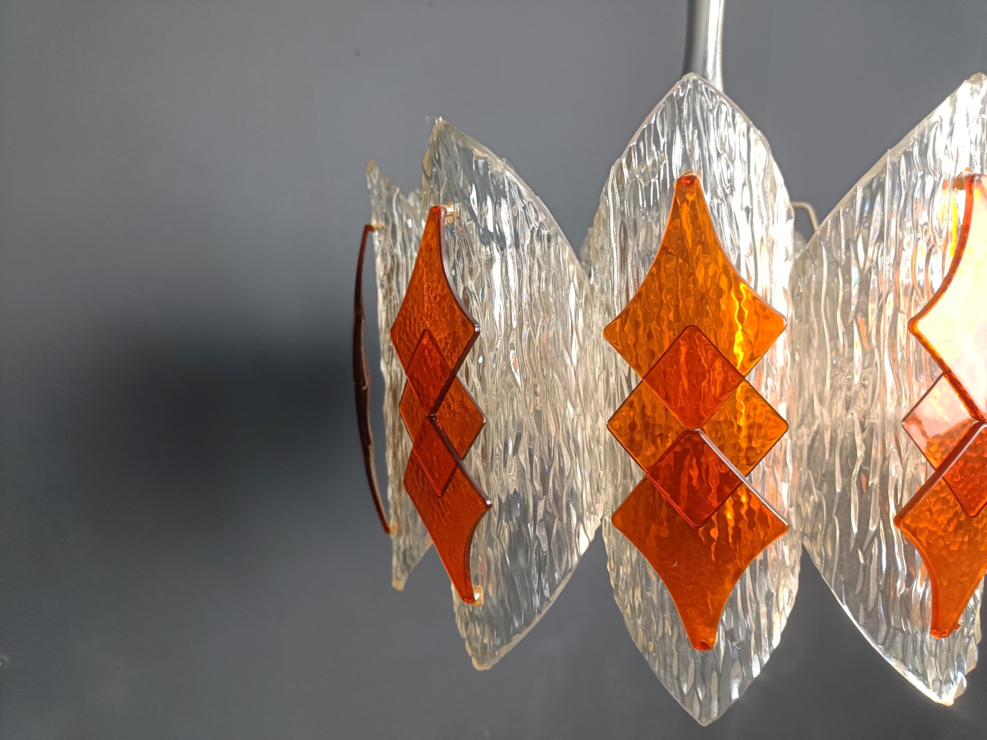 Lampadario Space Age in acrilico di Marbach Leuchten, Germania, 1960 in vendita 4