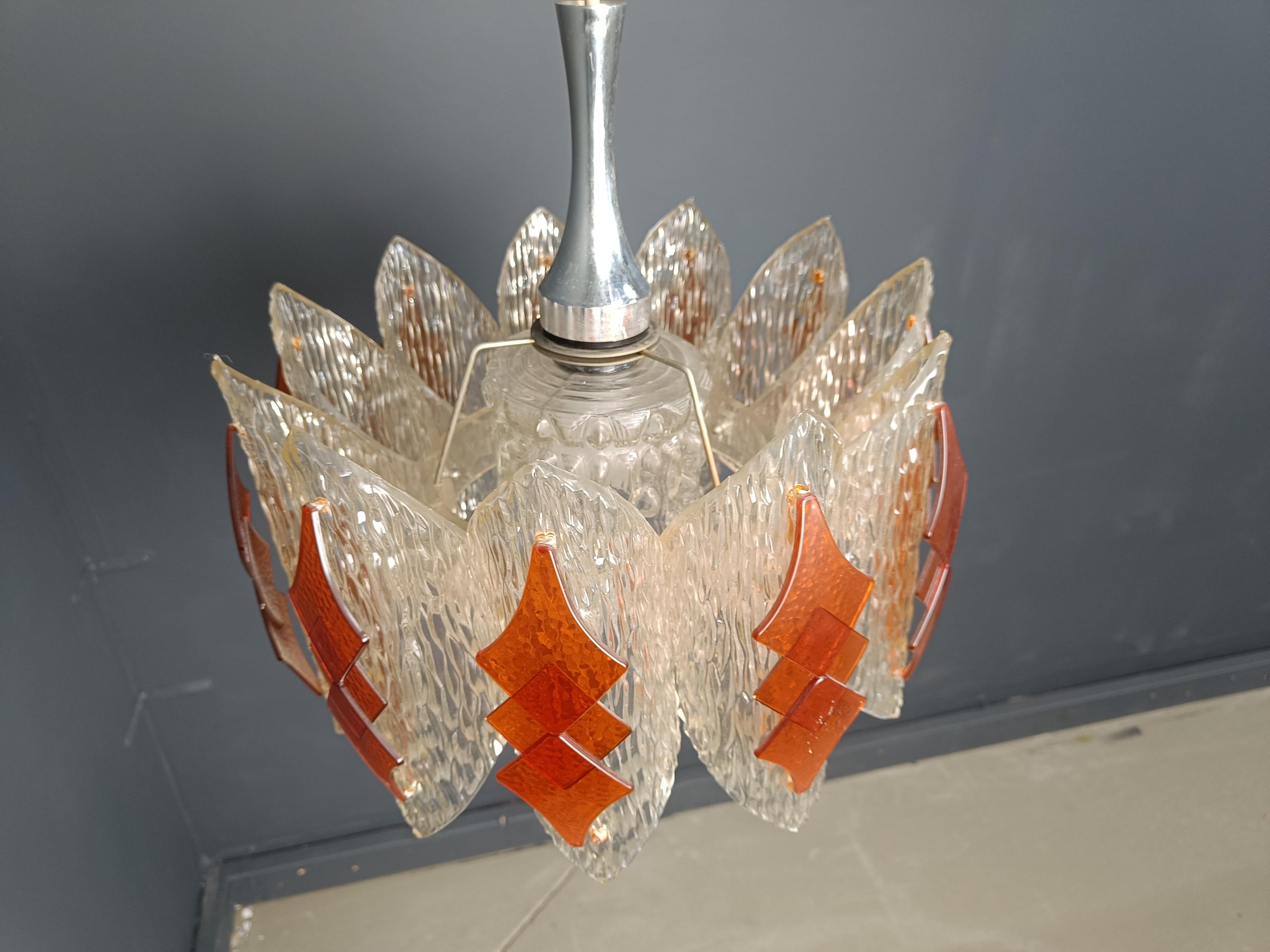 Lampadario Space Age in acrilico di Marbach Leuchten, Germania, 1960 in vendita 6