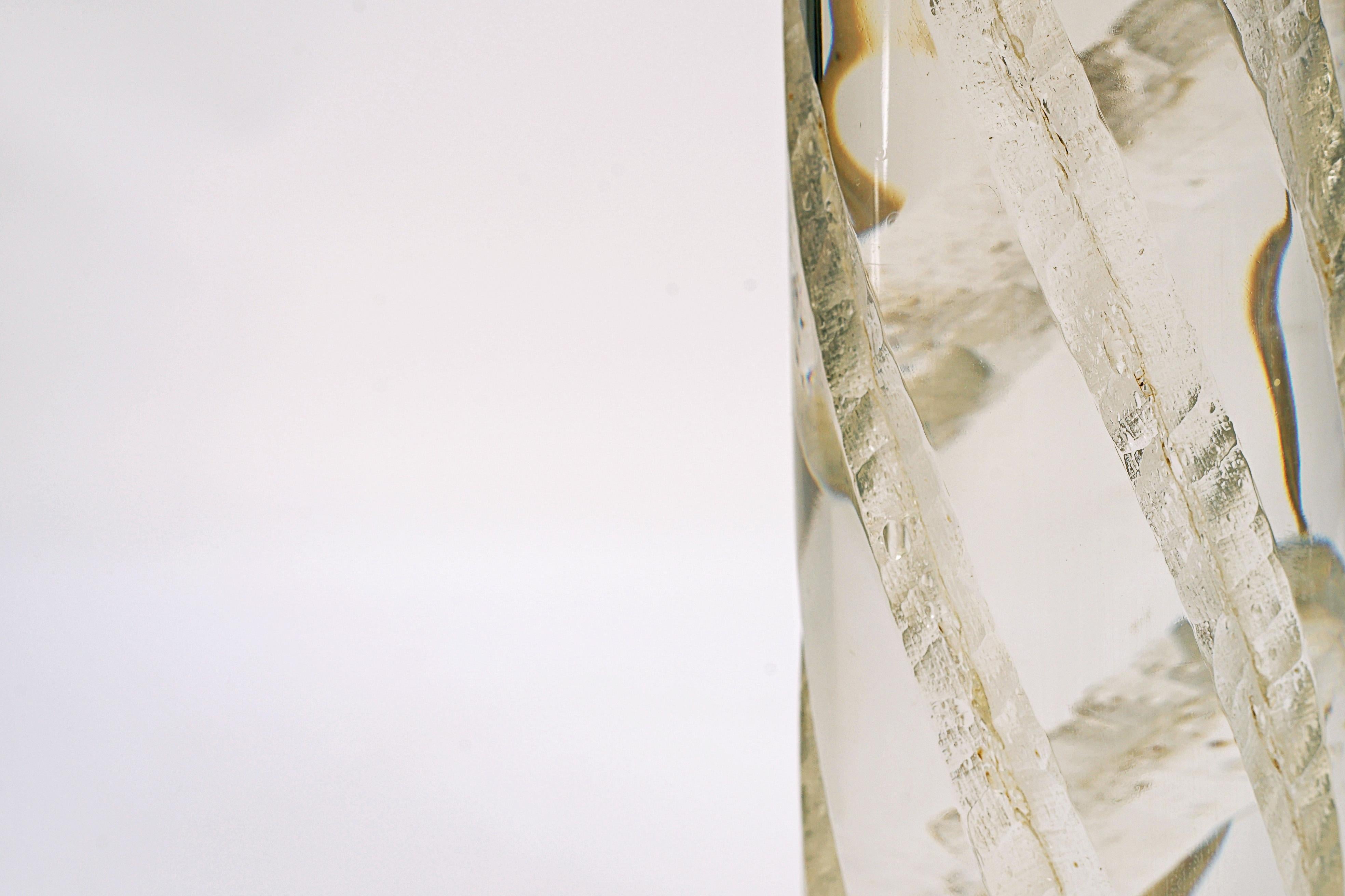 Italian Acrylic table lamp For Sale