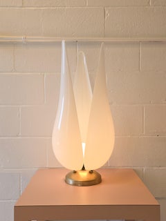 Acrylic Tulip Petal Lamp in the Manner of Rougier