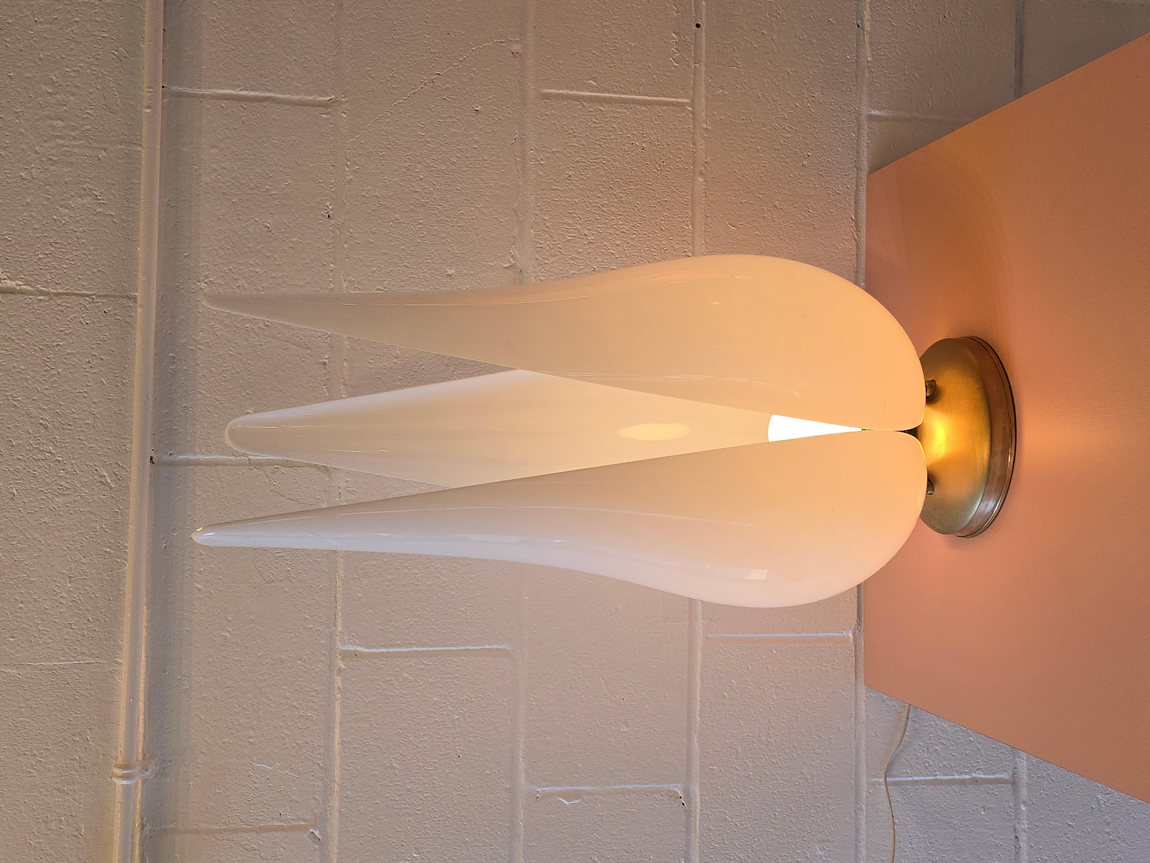 Other Acrylic Tulip Petal Lamp in the Manner of Rougier