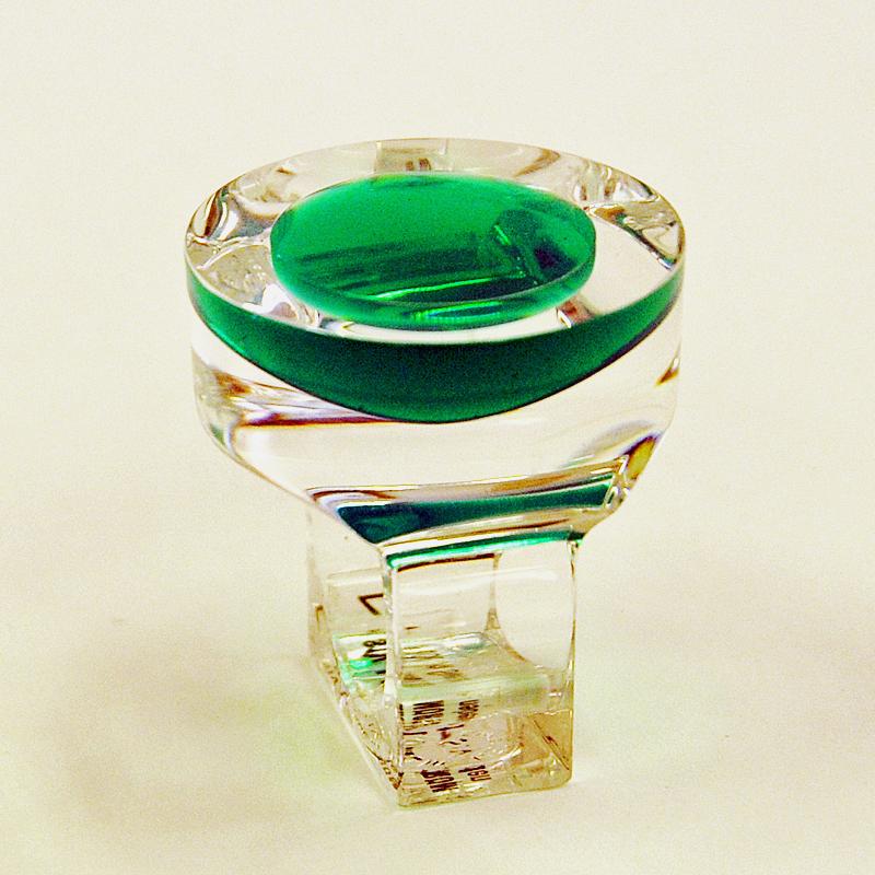 Very special and unique vintage plexi glass ring designed by Swedish designer Siv Lagerström (1935-) in the period of 1967-1973. Decorative and special suitable for everyday use and parties. The ring is marked 