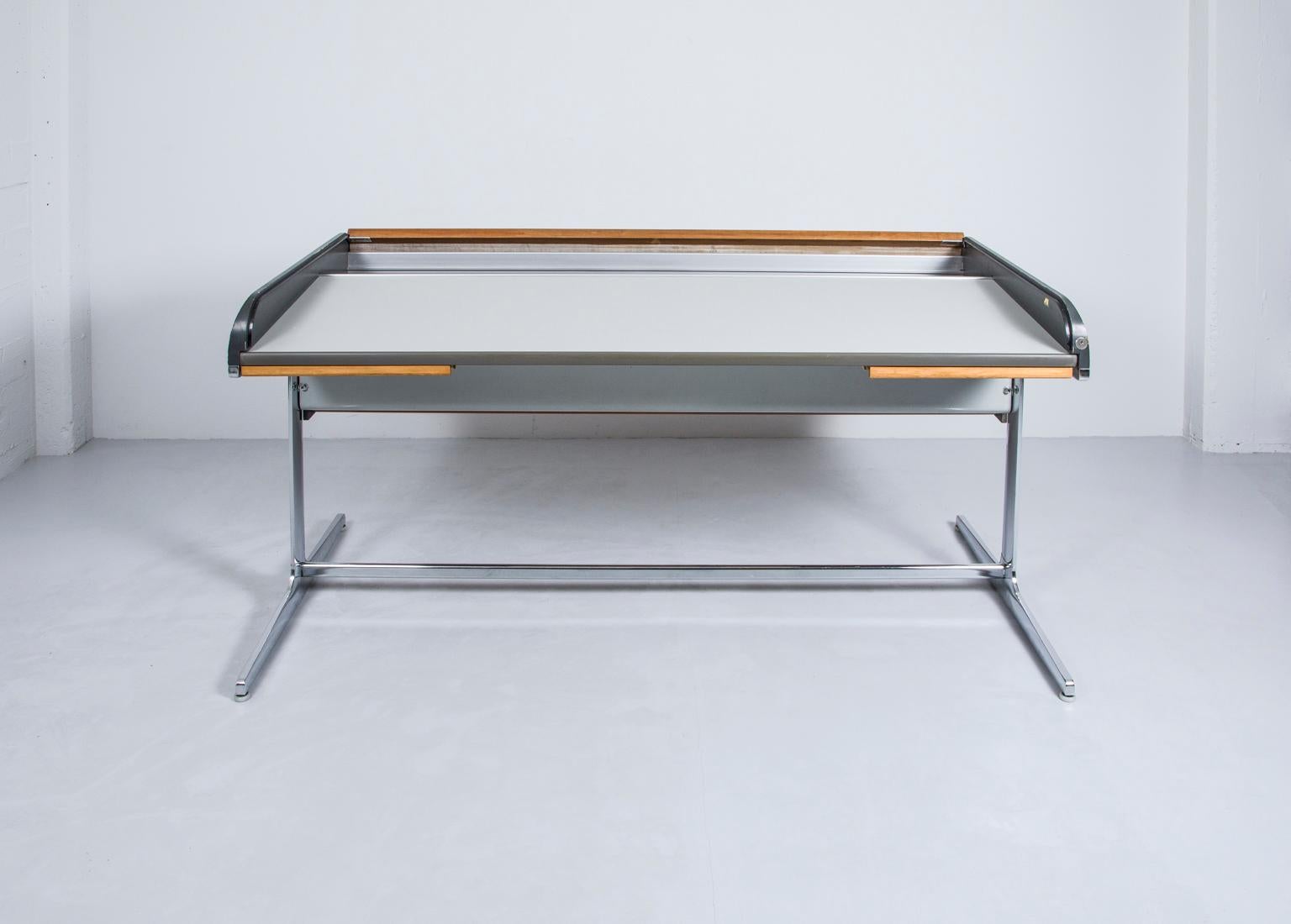 Chrome Action Office Desk by George Nelson for Herman Miller For Sale