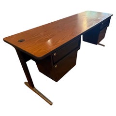 Action Office Desk Walnut top Robert Propst & George Nelson for Herman Miller