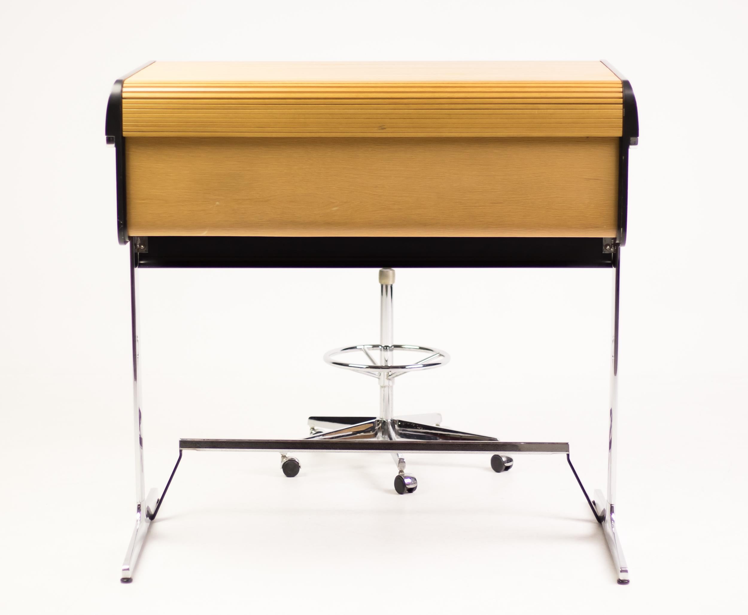 Late 20th Century Action Office High Roll-Top Desk with Perch by George Nelson