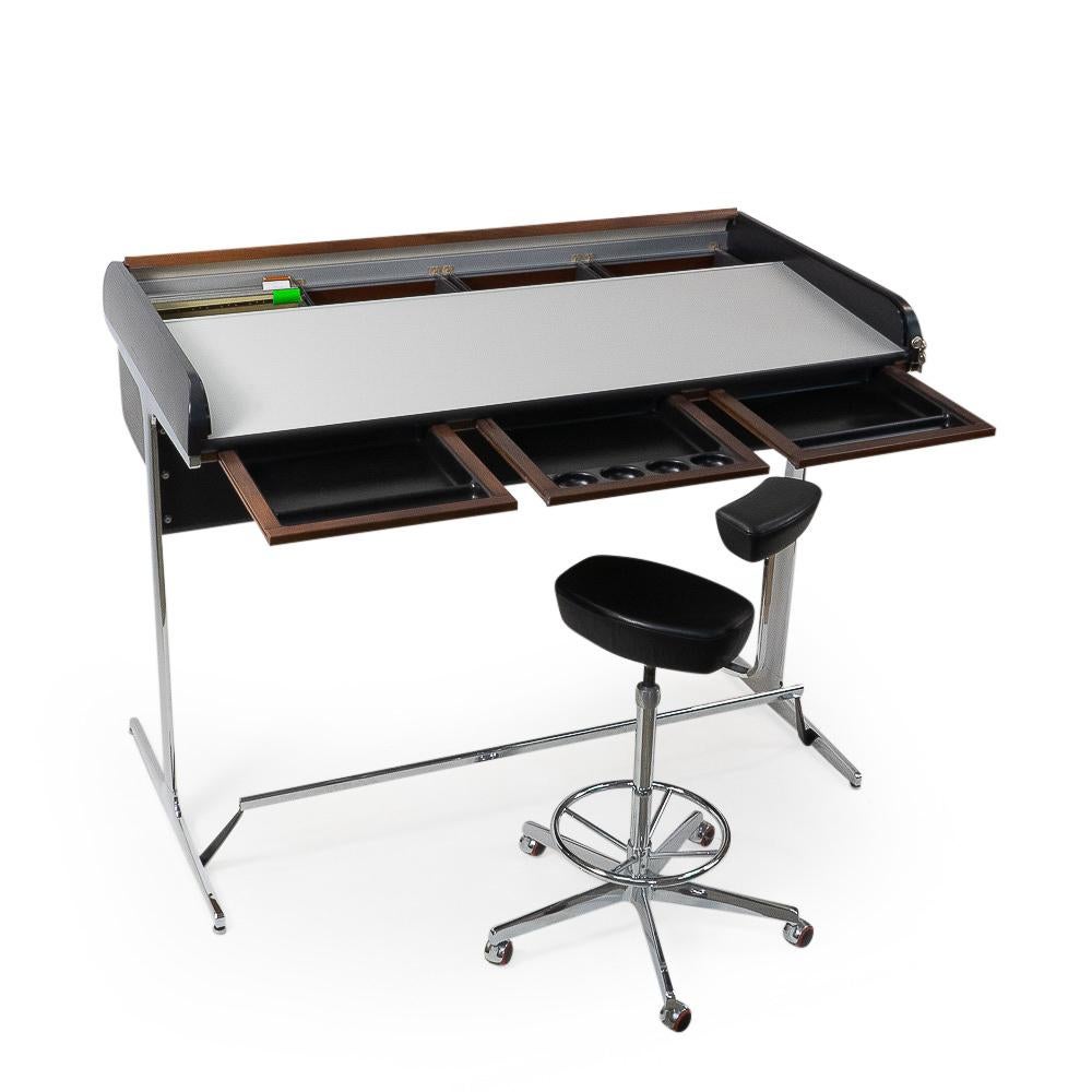 American 1960s Action Office Standing Desk by George Nelson, Herman Miler production For Sale