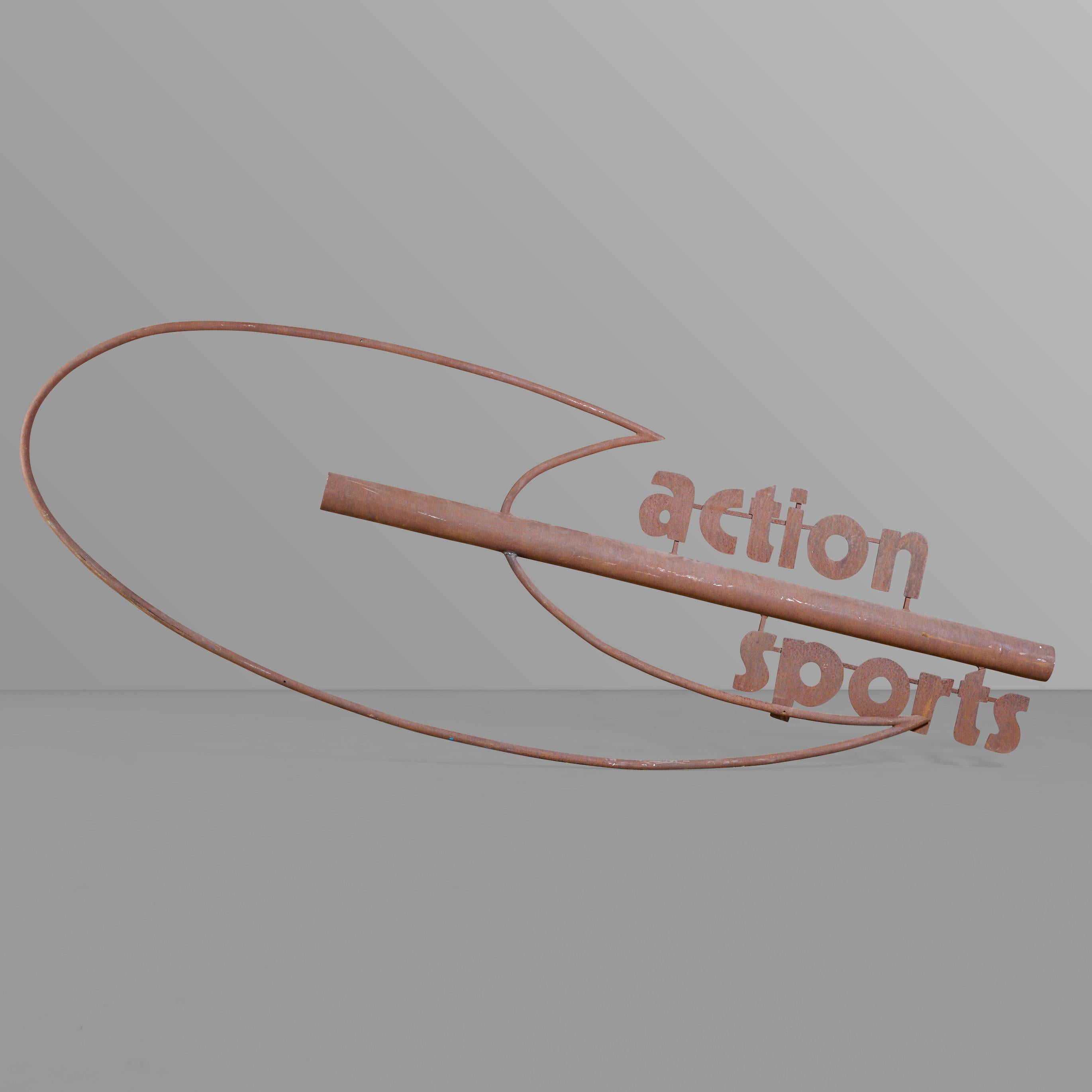 Action-Sport-Schild (Mitte des 20. Jahrhunderts) im Angebot