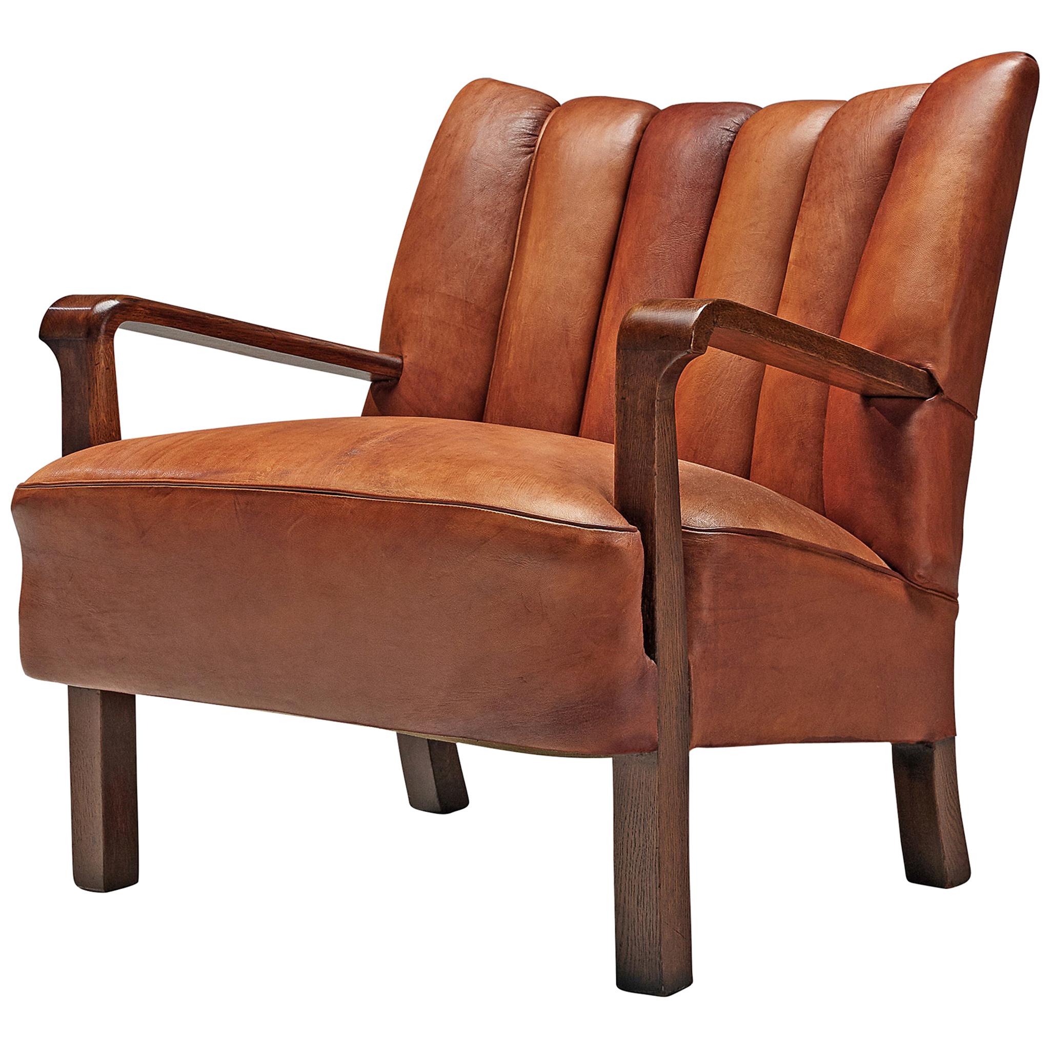 Acton Bjørn for A.J. Iversen Armchair in Original Niger Leather