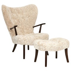 Acton Schubell & Chaise longue et pouf Ib Madsen "Pragh"