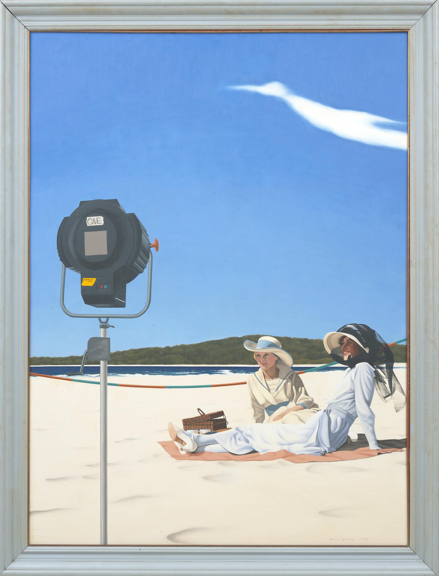 Neoclassical Actresses, off set. Ross Watson (Australian B. 1962), oil on board For Sale