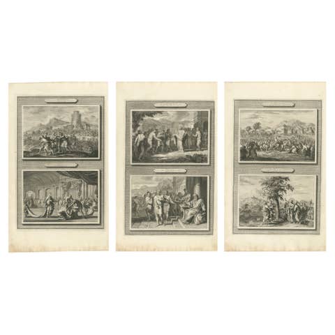 Acts of the Apostles – Six Biblical Scenes, Mortier Engravings, Amsterdam, 1700
