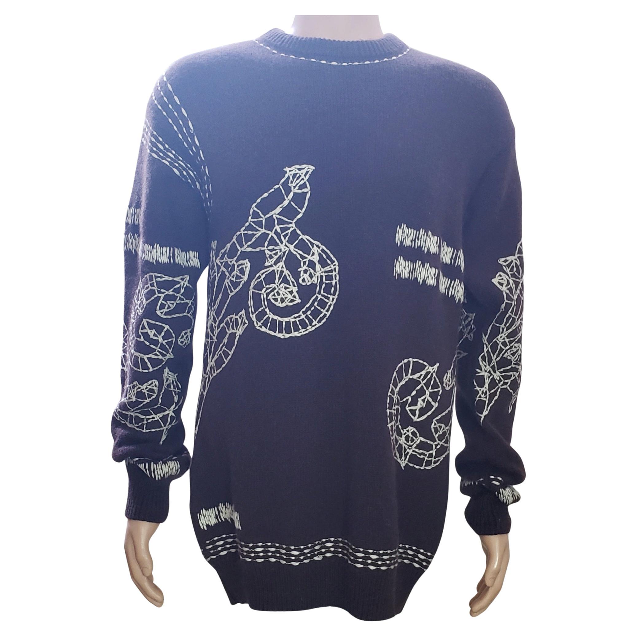 ACTUAL RUNWAY SAMPLE F/W 2015 L#15 VERSACE BROWN CASHMERE/ALPAKA WOOL Sweater For Sale