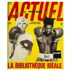 Rivista Actuel 1989 Warhol Basquiat Boxe