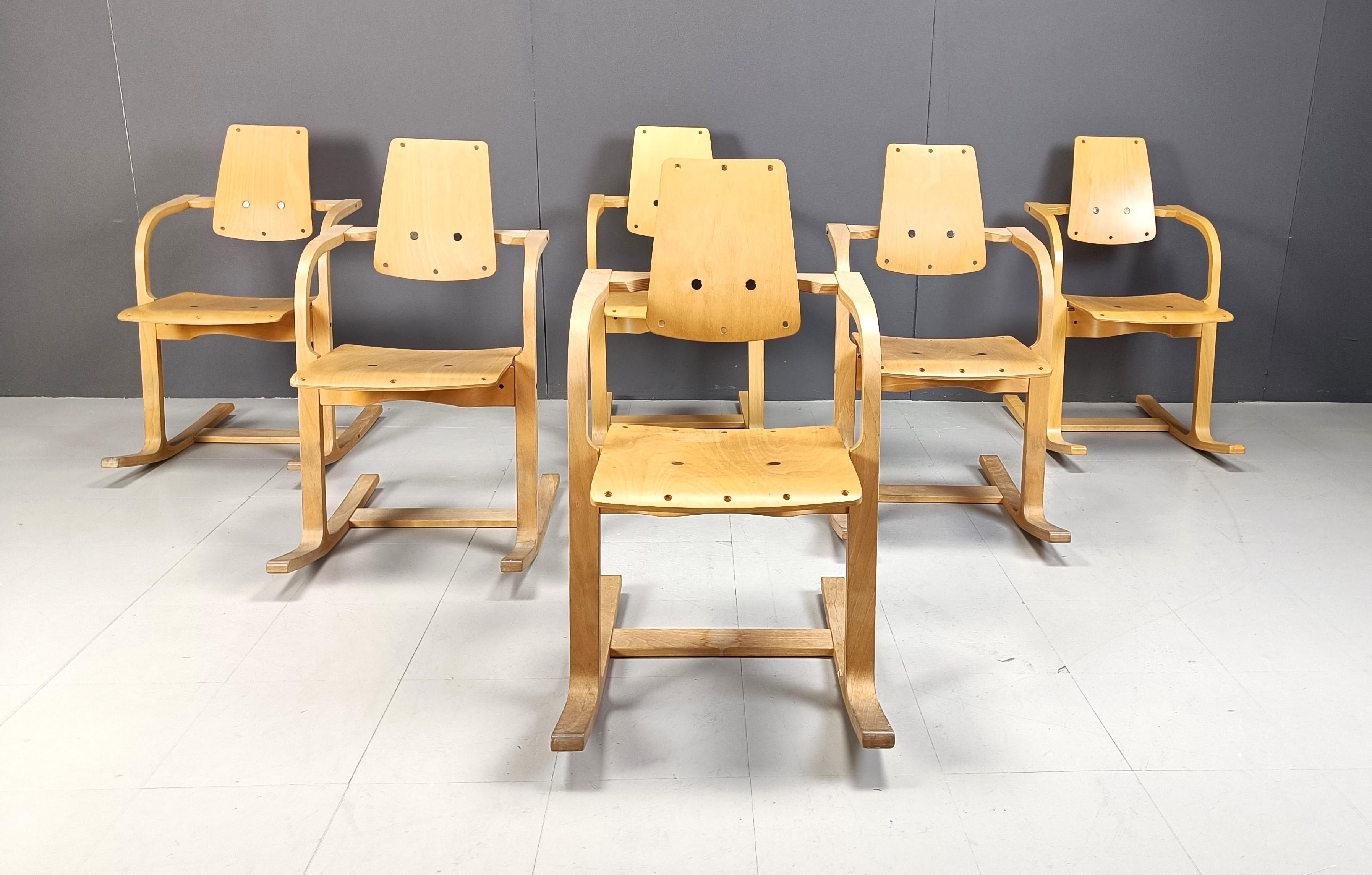 Post-Modern Actulum dining chairs by Peter Opsvik for Stokke, 1995