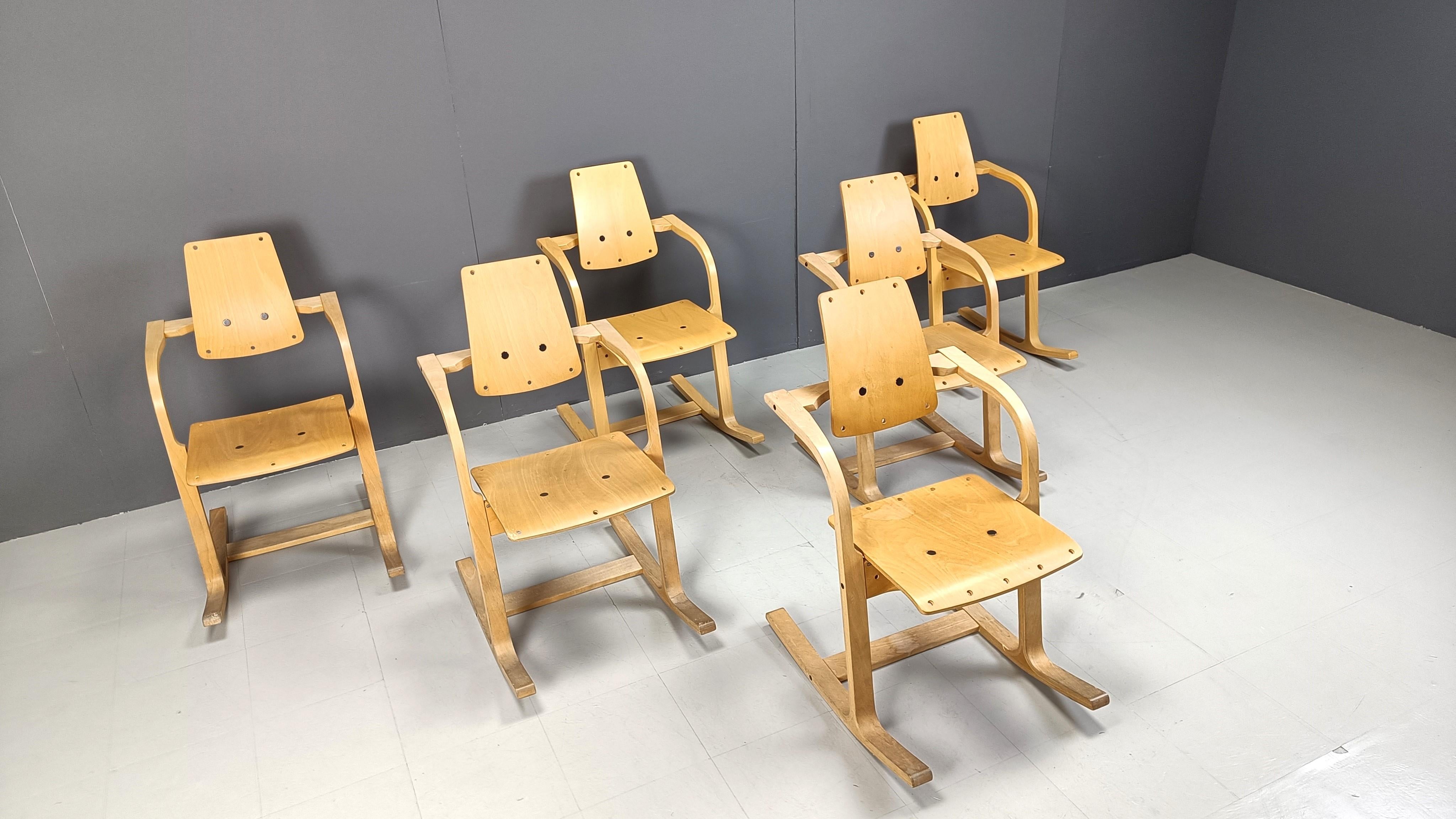 Late 20th Century Actulum dining chairs by Peter Opsvik for Stokke, 1995