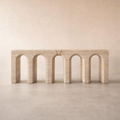 Acueducto II Contemporary Marble Console