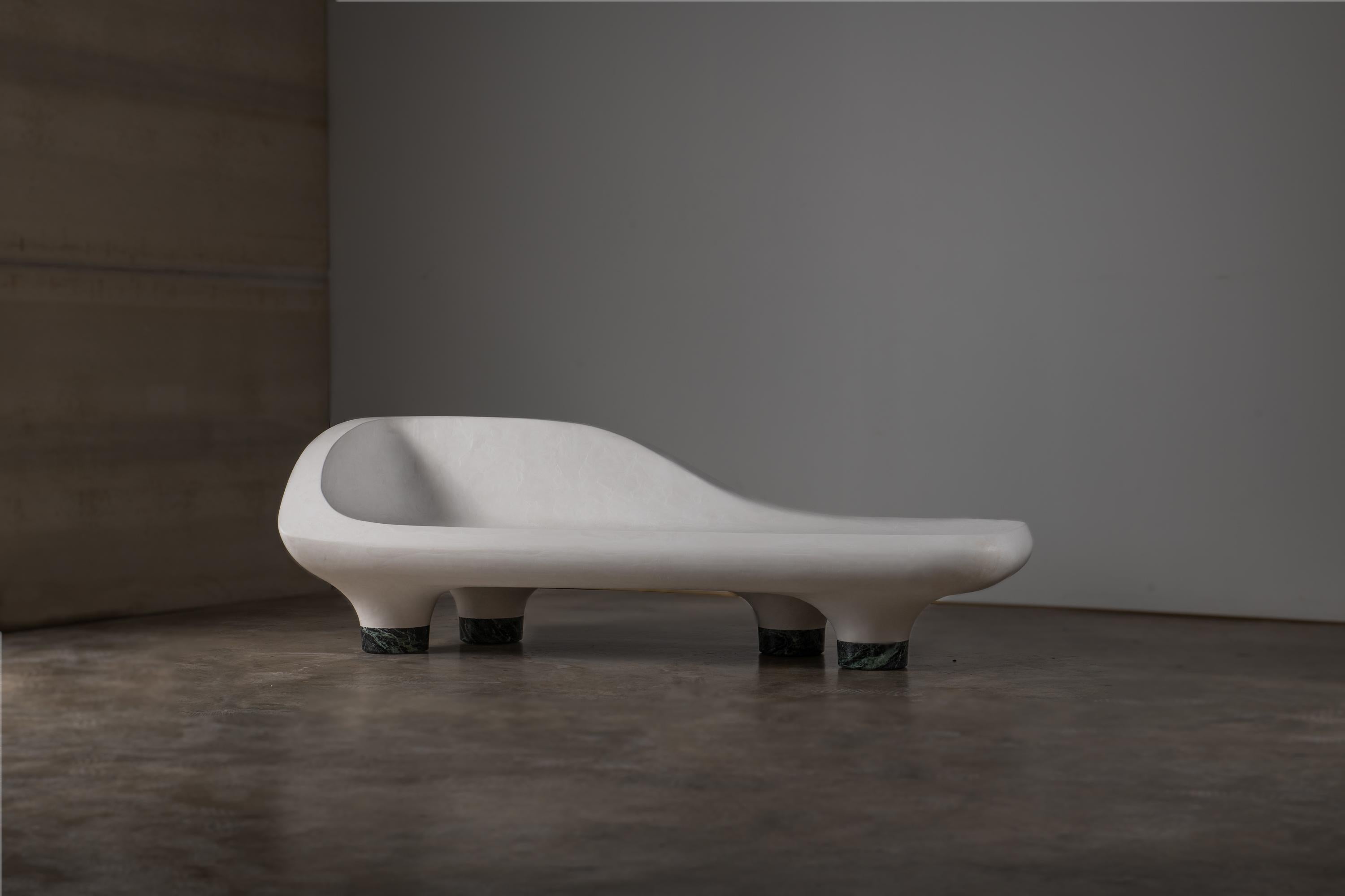 Reynold Rodriguez
Acuestate Y No Jodas Mas Lounge, 2021
Polished gypsum plaster and marble
Measure: 34 x 84 x 25 in.