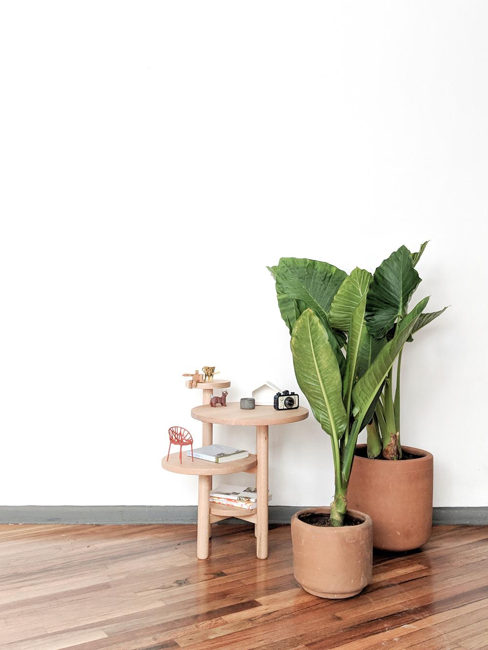 Mexican Acuña Side Table · Indoors Oak by Perso · Currently in stock For Sale
