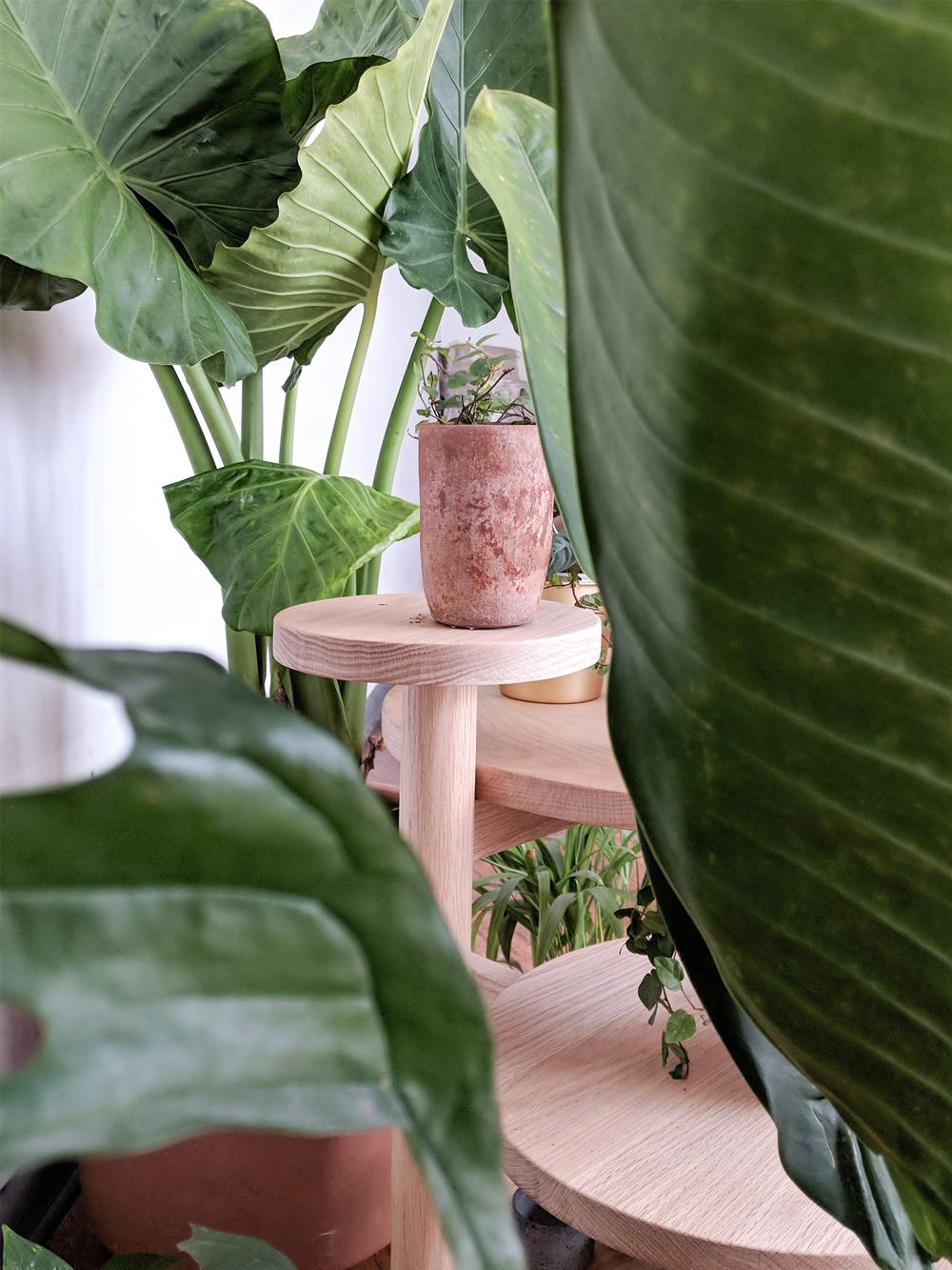 Contemporary Acuña Side Table · Indoors Oak by Perso · Currently in stock For Sale