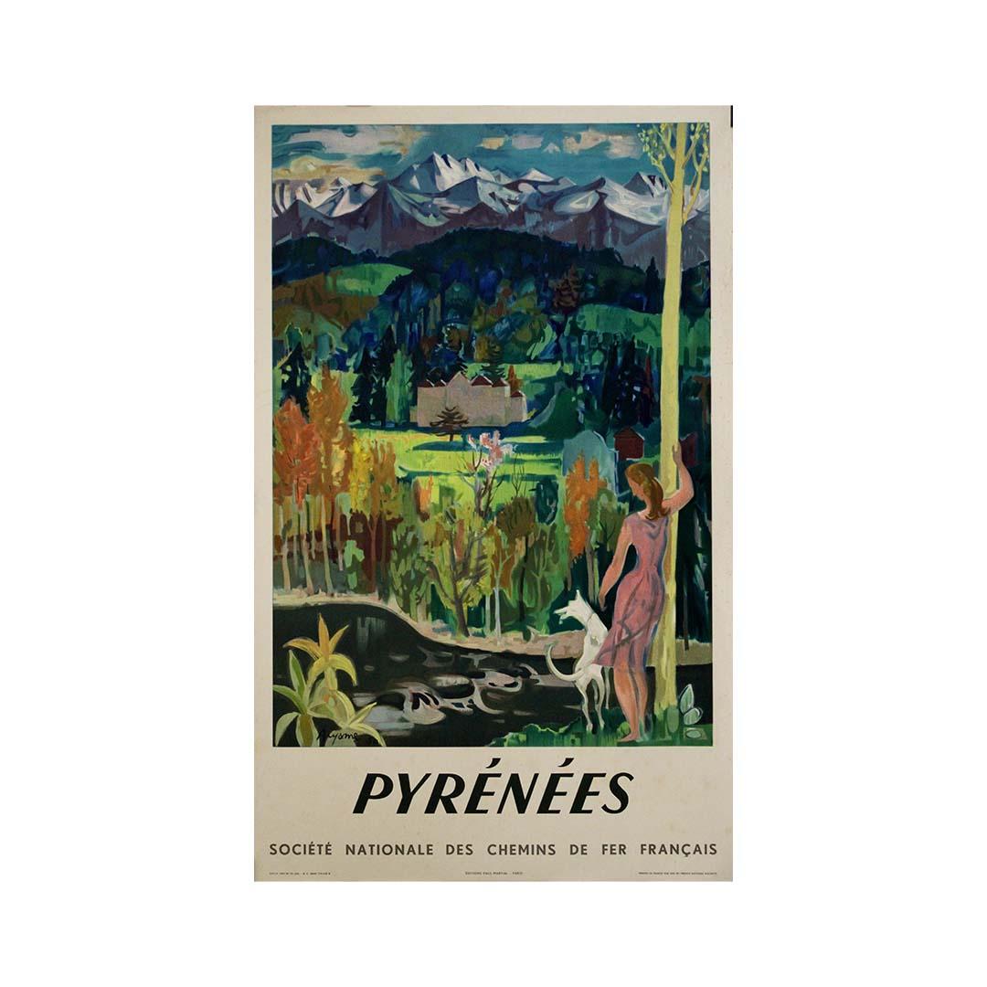 1951, als Frankreich in der Nachkriegszeit versuchte, den Tourismus wiederzubeleben und den Inlandsverkehr zu fördern, beauftragte die Société Nationale des Chemins de Fer Français (SNCF) Acyame mit der Gestaltung eines beeindruckenden Reiseplakats,