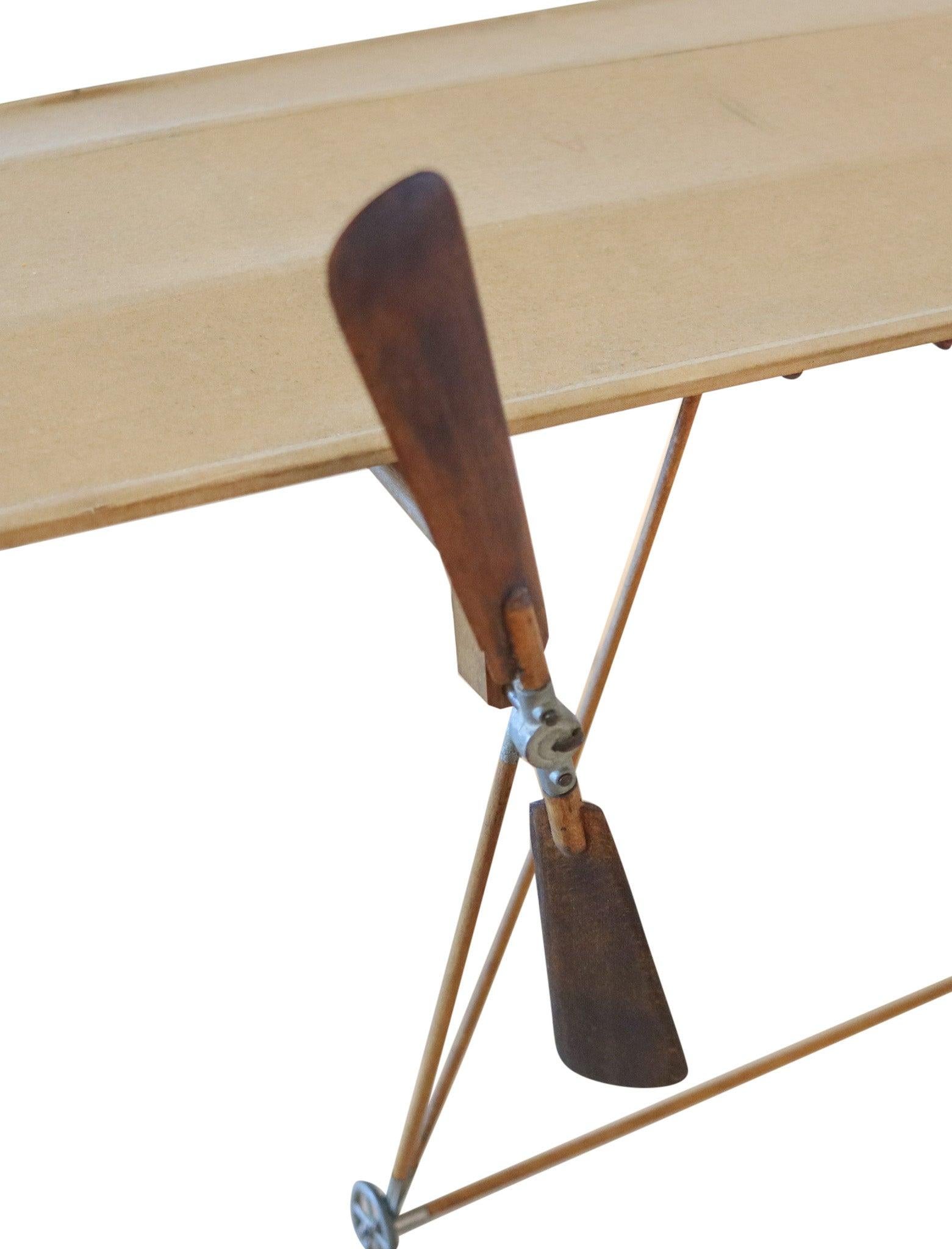 Français AD-ASTRA Modèle réduit d'avion 1910 Début 20ème siècle Rare en Wood Brass et Linen en vente
