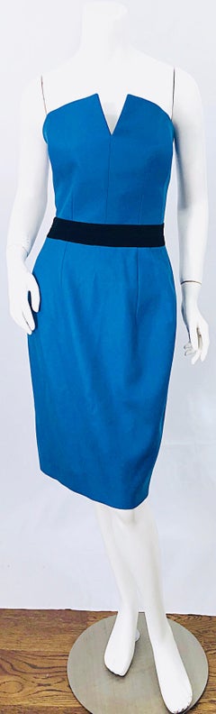 Ad Campaign Yves Saint Laurent YSL Fall / Winter 2008 Turquoise Blue Dress