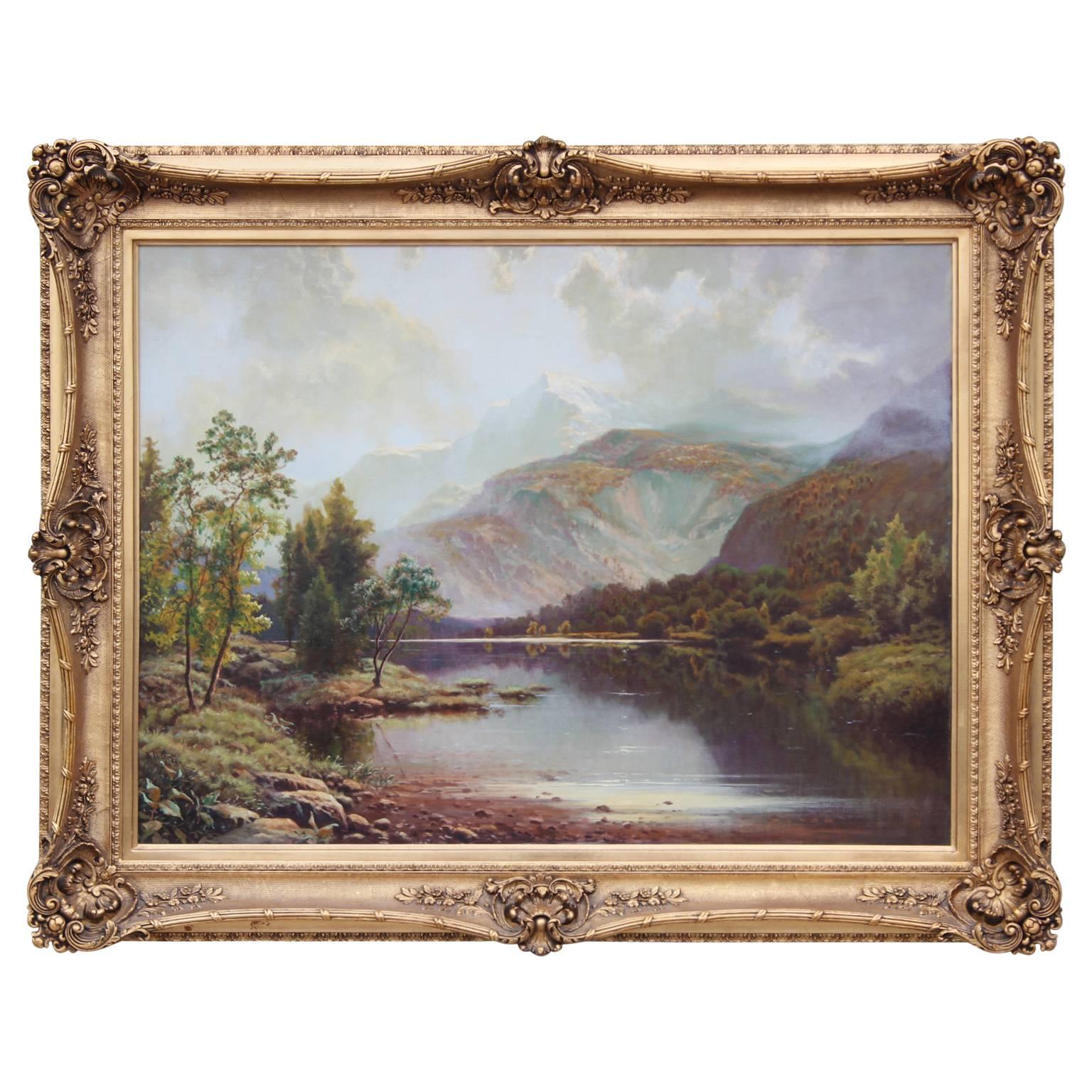 A.D. Greer Landscape Painting - Mountain Lakes 