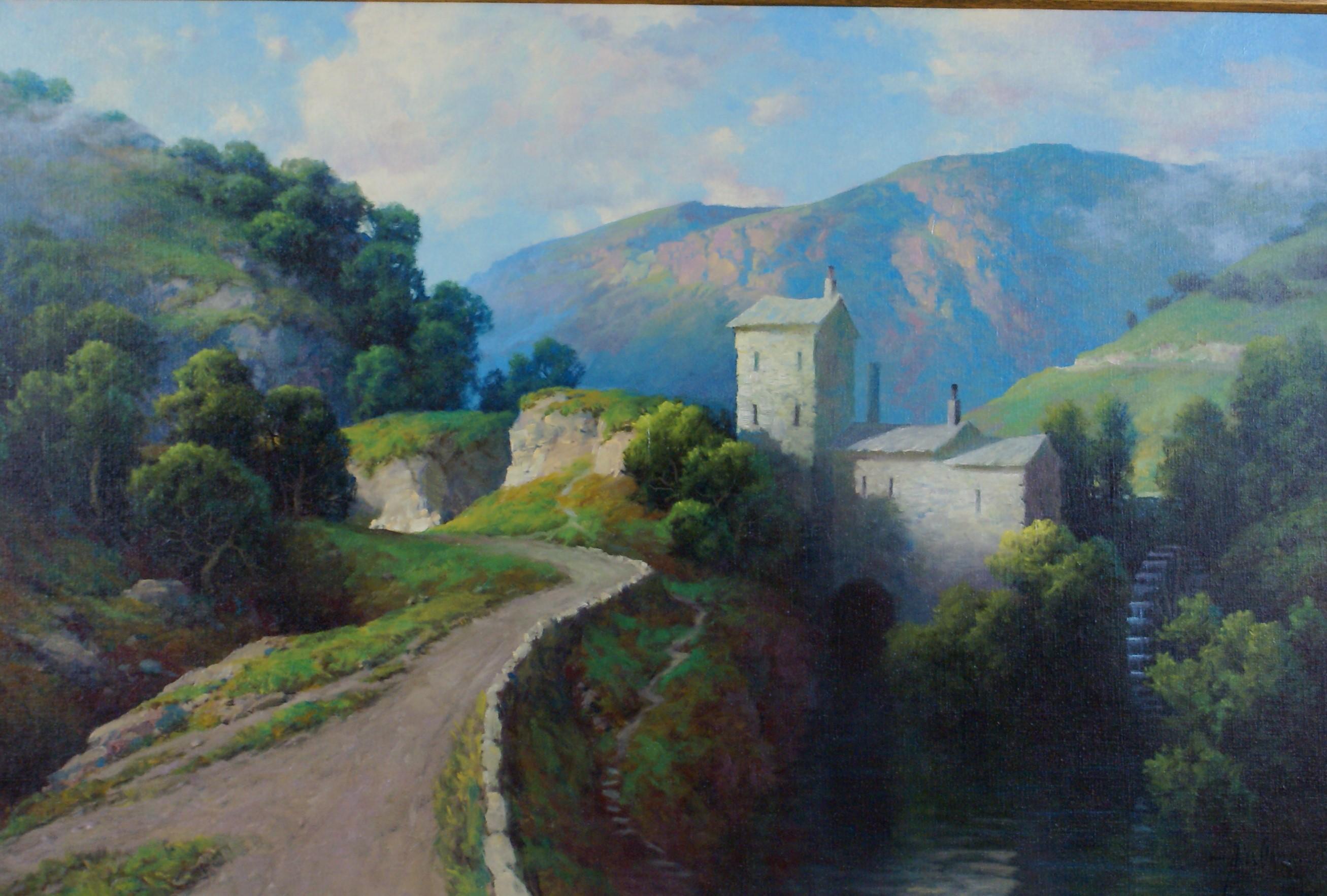 The Old Mill - Painting by A.D. Greer