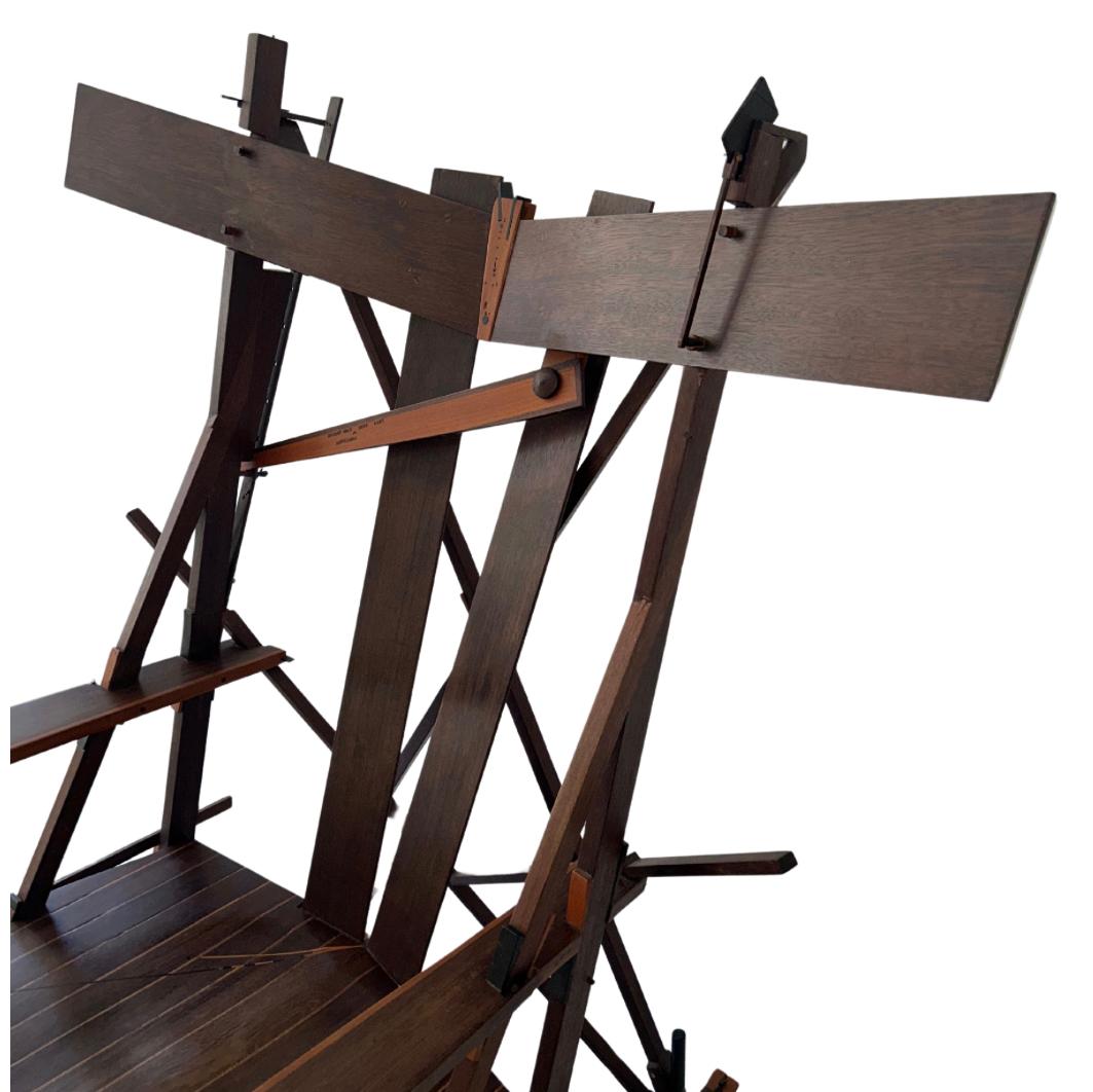 Woodwork Ad Hoc Semi Symmetric Rocking Chair For Sale