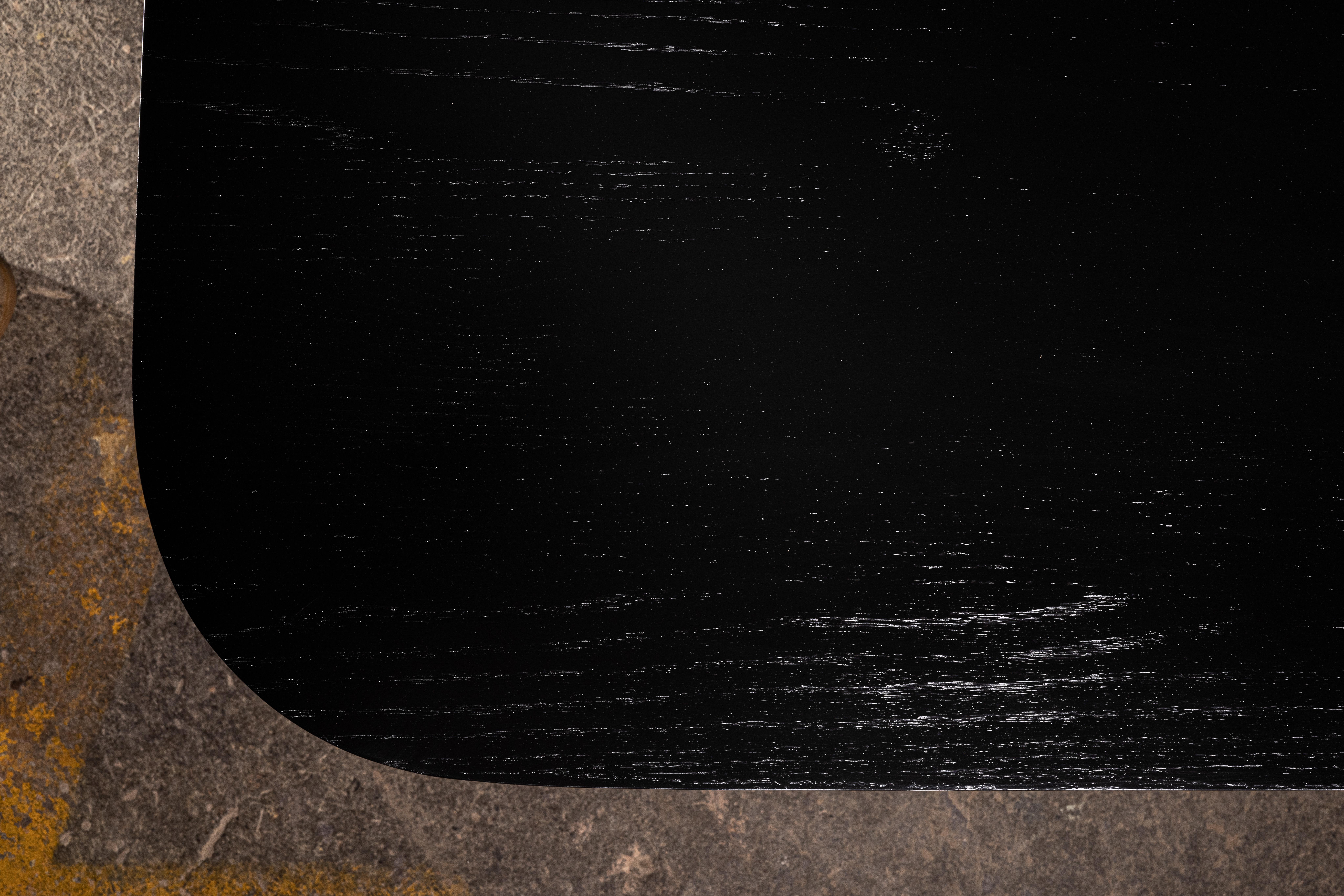 Mexican Ad Meliora Dining Table in Black Solid Oak by No Age Studio For Sale