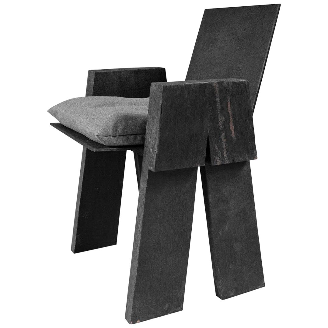 AD Sculpted Chair, Sculpted Iroko Wood, Arno Declercq