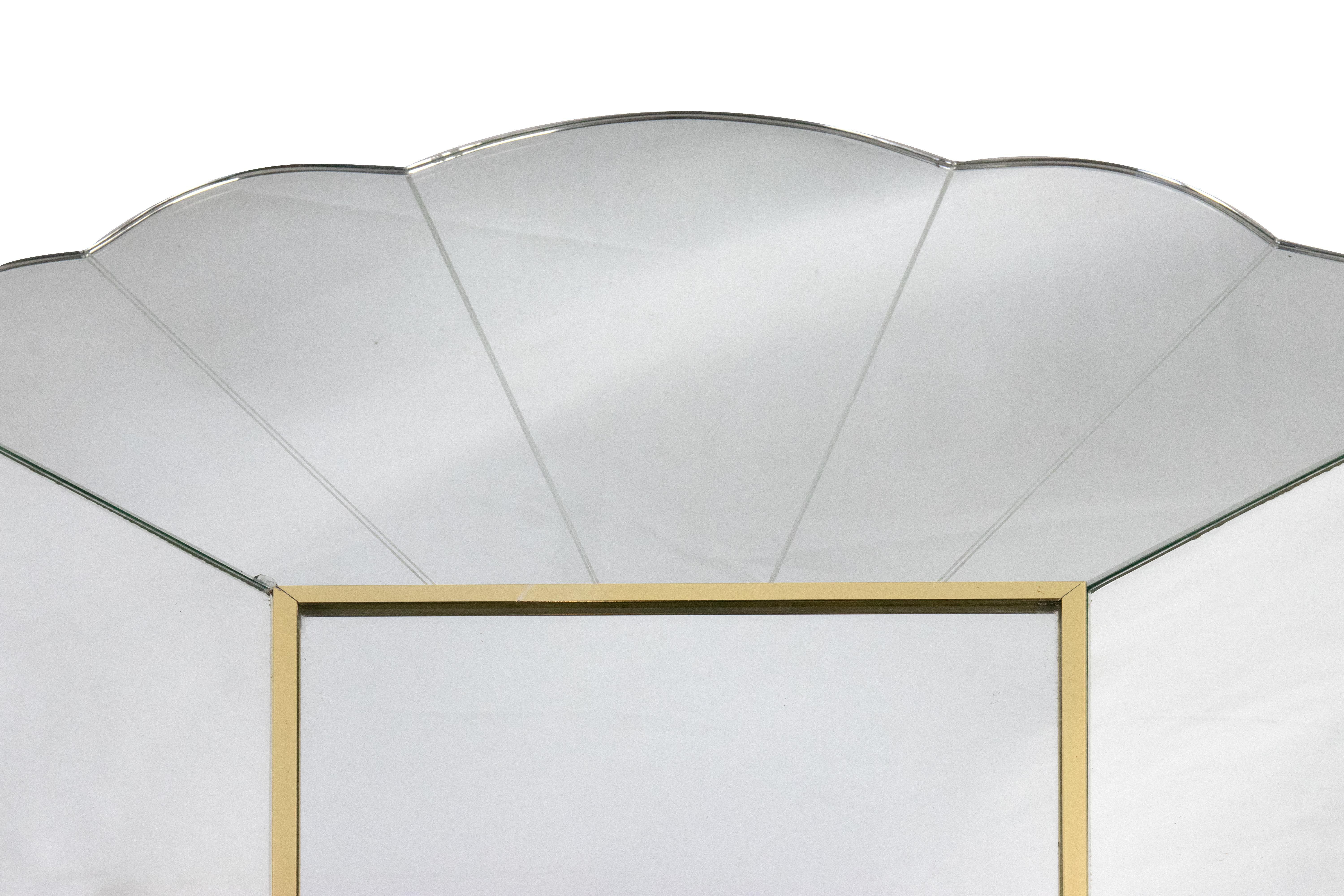 Regency AD008 Mirror by Alain Delon for Maison Jansen, France, 1970s For Sale