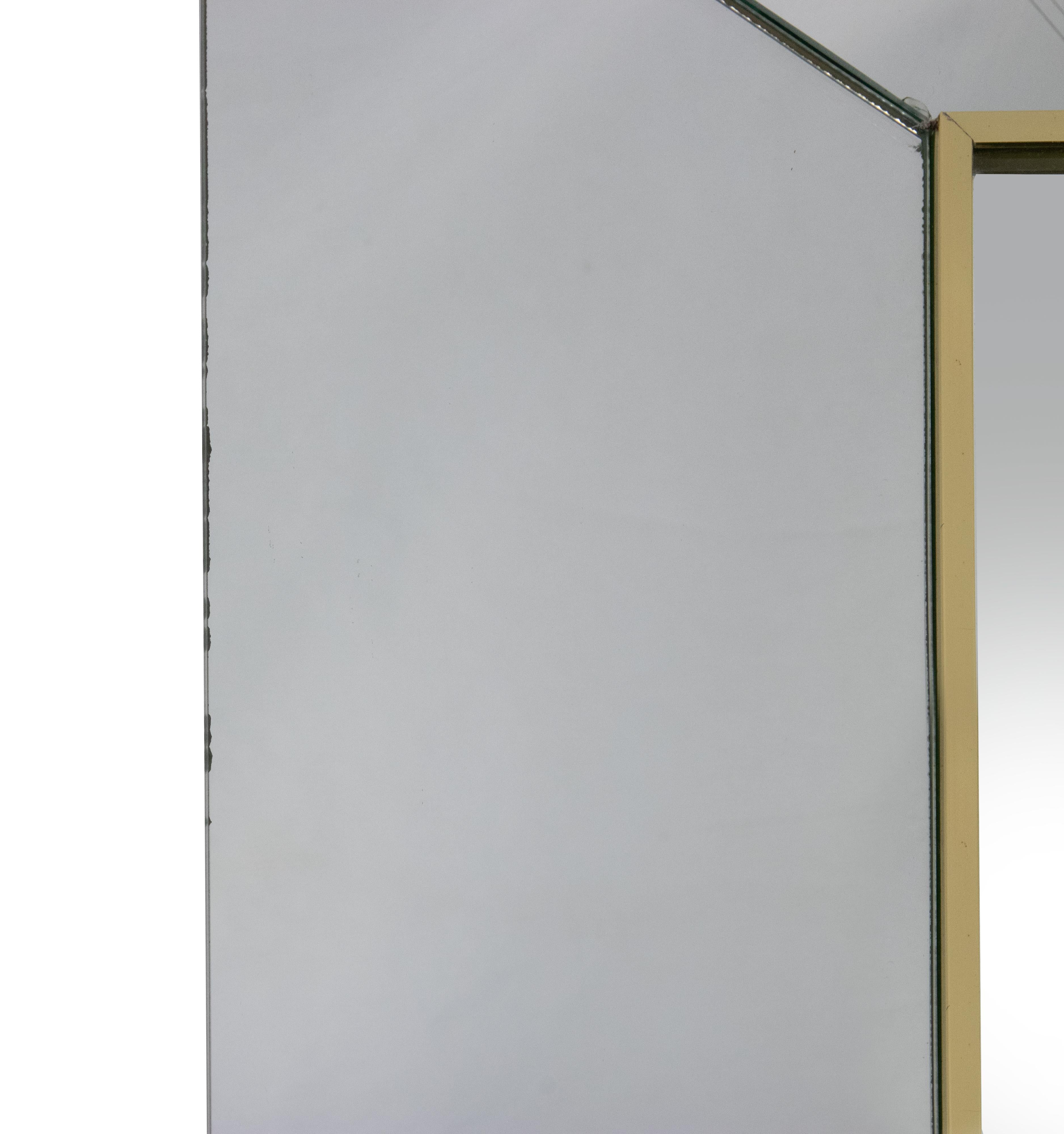 French AD008 Mirror by Alain Delon for Maison Jansen, France, 1970s For Sale