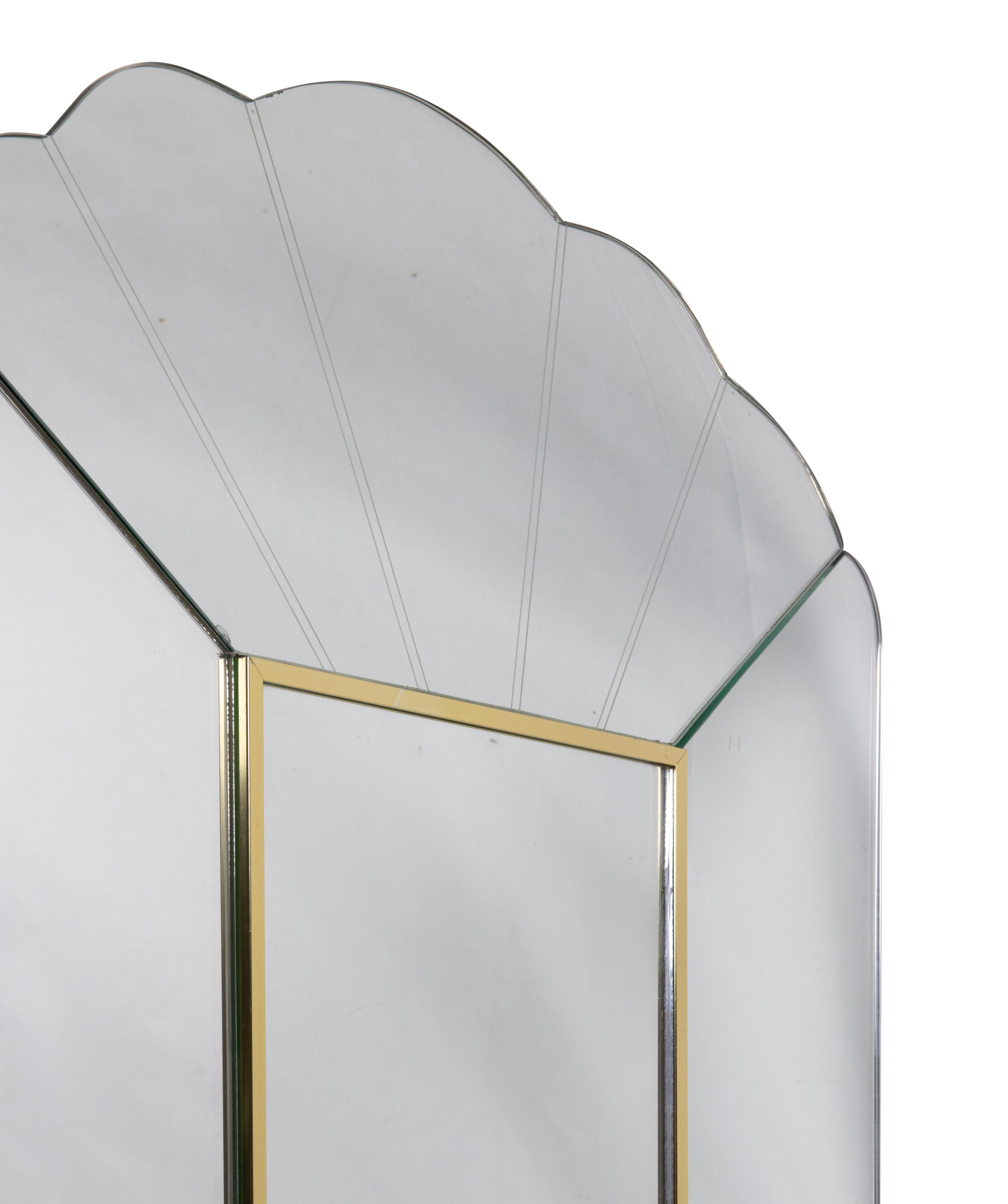 Late 20th Century AD008 Mirror by Alain Delon for Maison Jansen, France, 1970s For Sale