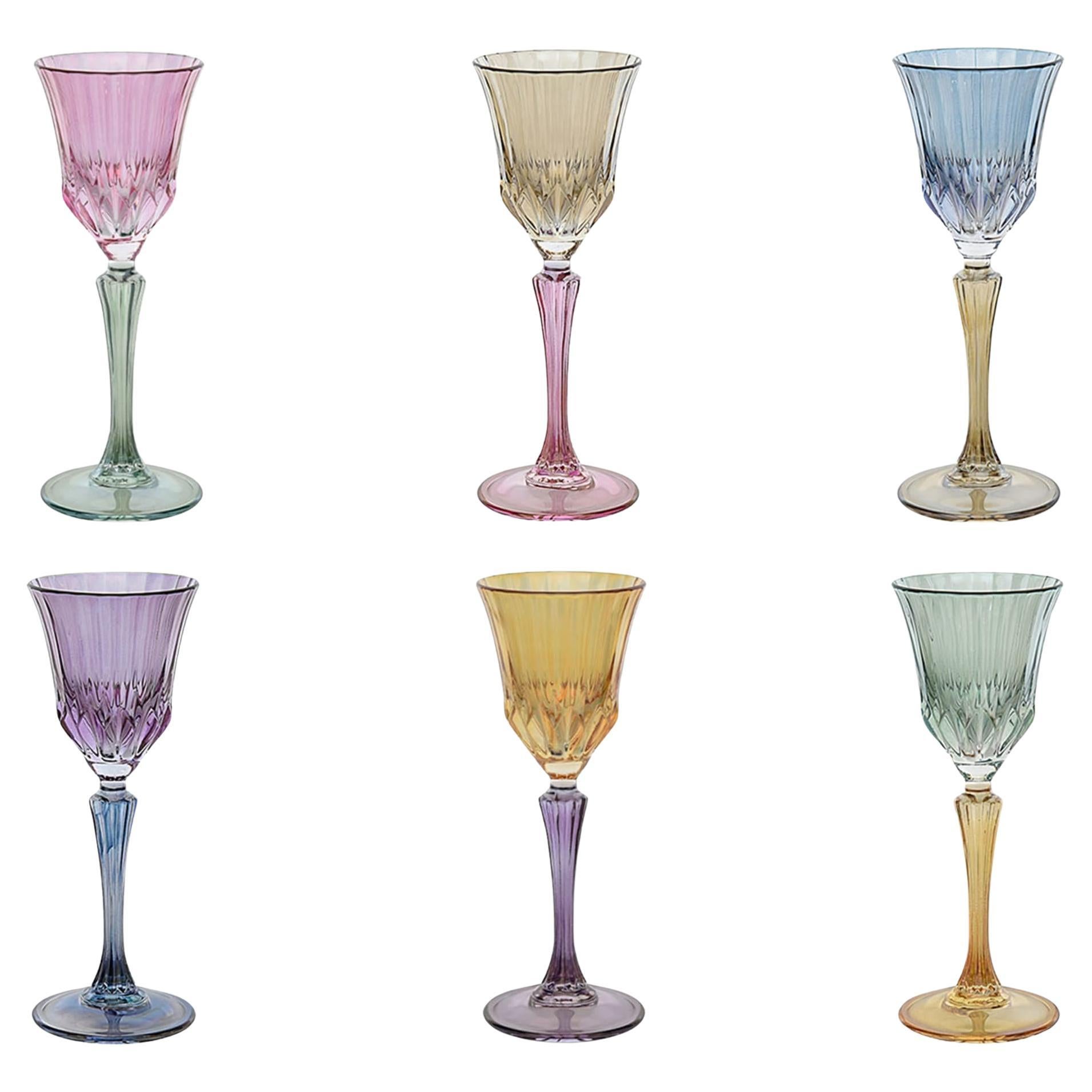 Ada 06 Set of 6 Liqueur Glasses For Sale